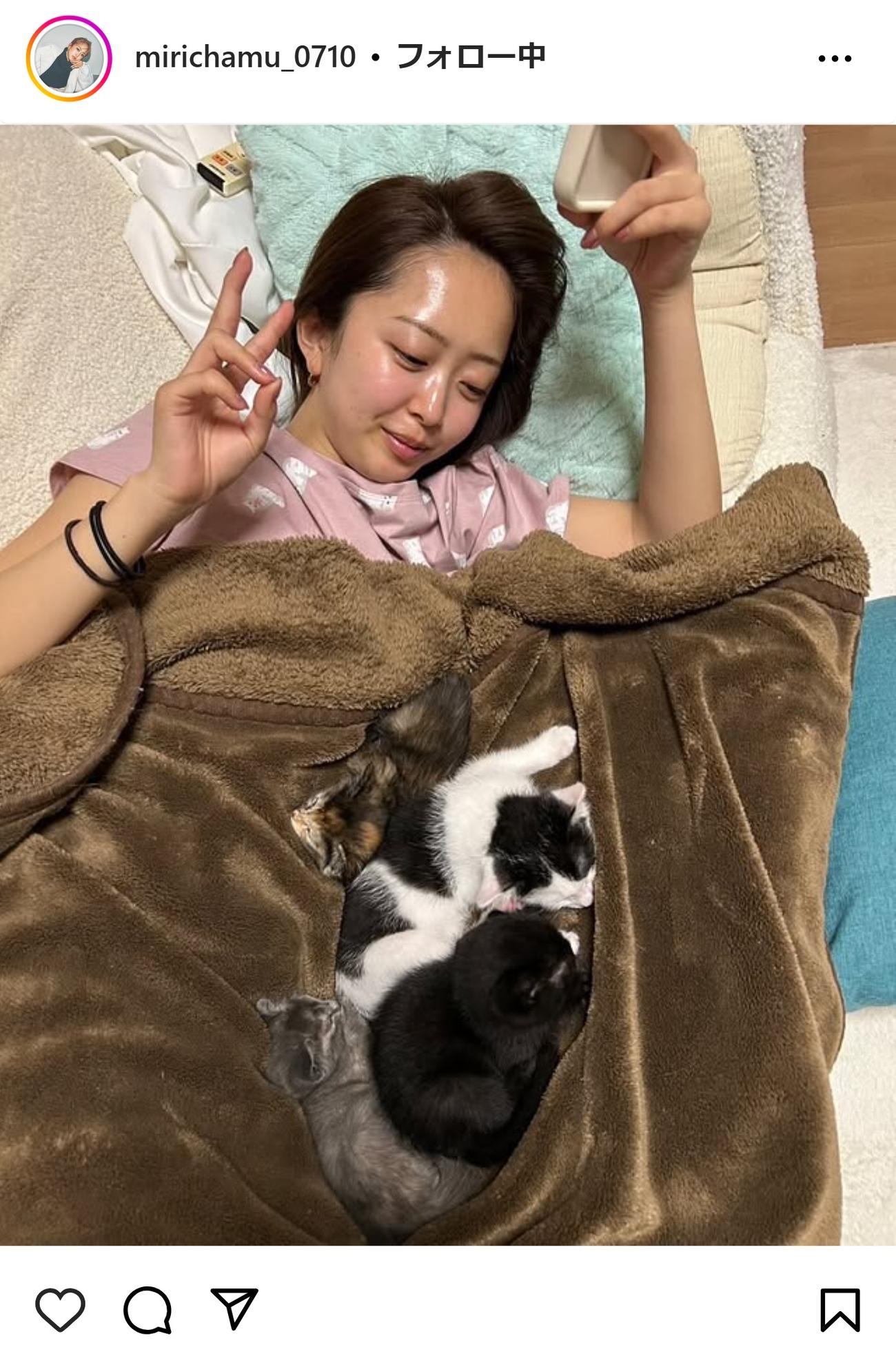 みりちゃむのインスタグラムから