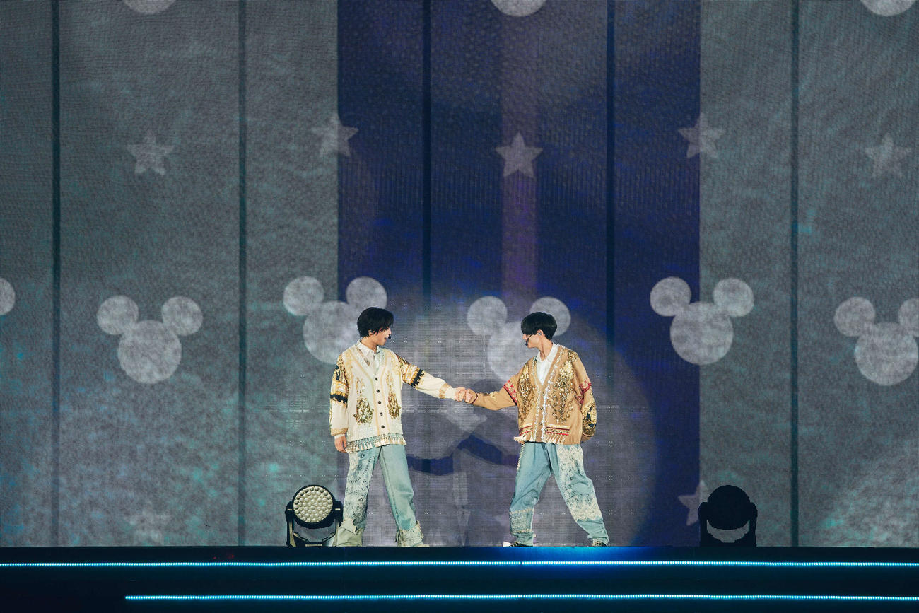 「King　＆　Prince LIVE TOUR 24－25　～Re:ERA～　in DOME」福岡公演でミッキーマウスの新オフィシャルテーマソングをパフォーマンスした高橋海人と永瀬廉