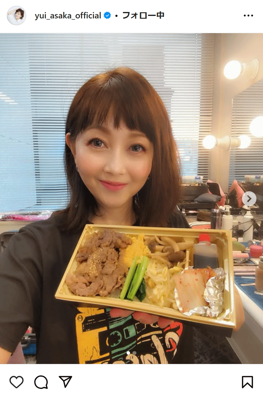 浅香唯のインスタグラムから