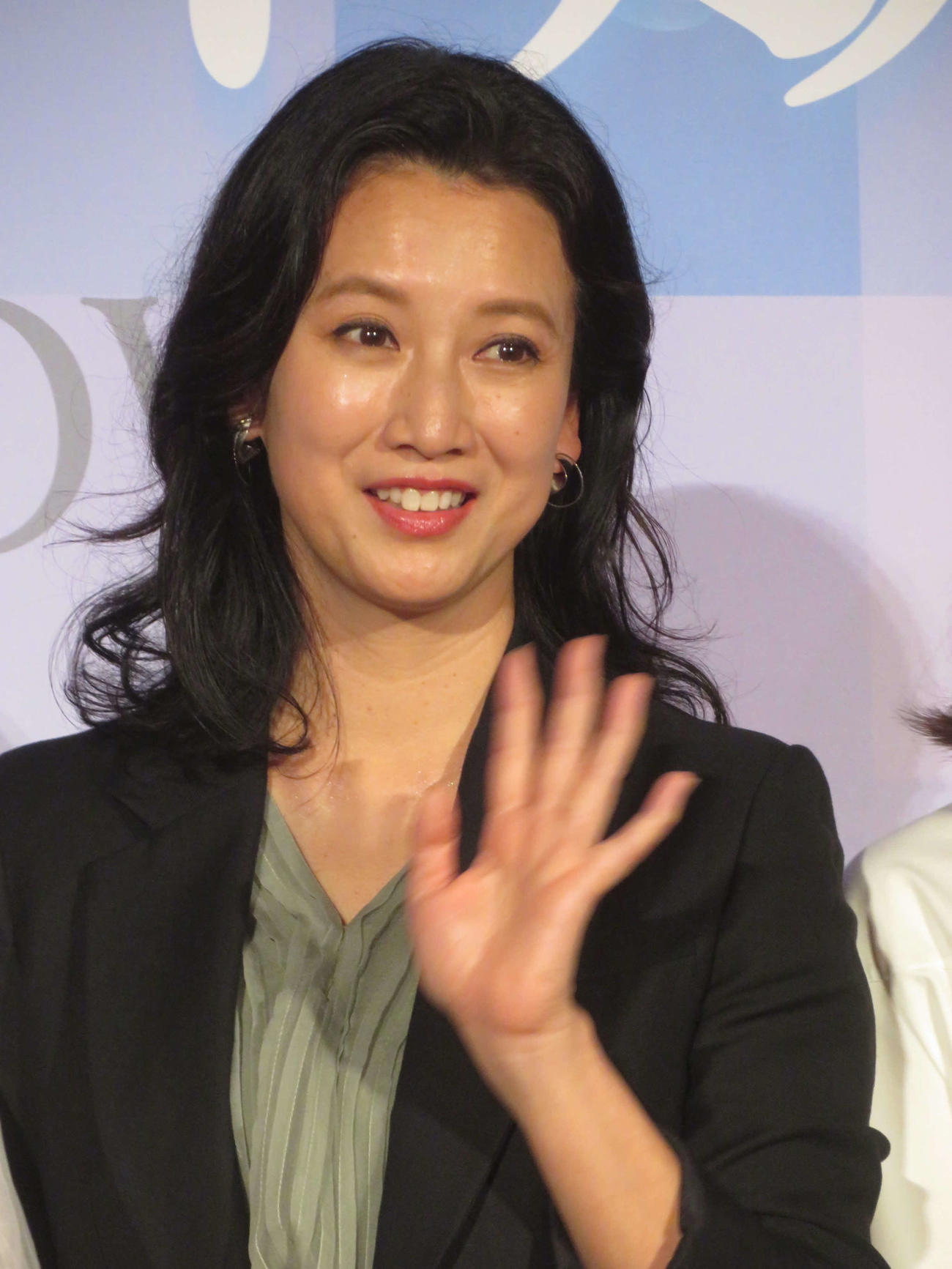 映画「青春ゲシュタルト崩壊」完成披露舞台あいさつに出席した戸田菜穂（撮影・川田和博）