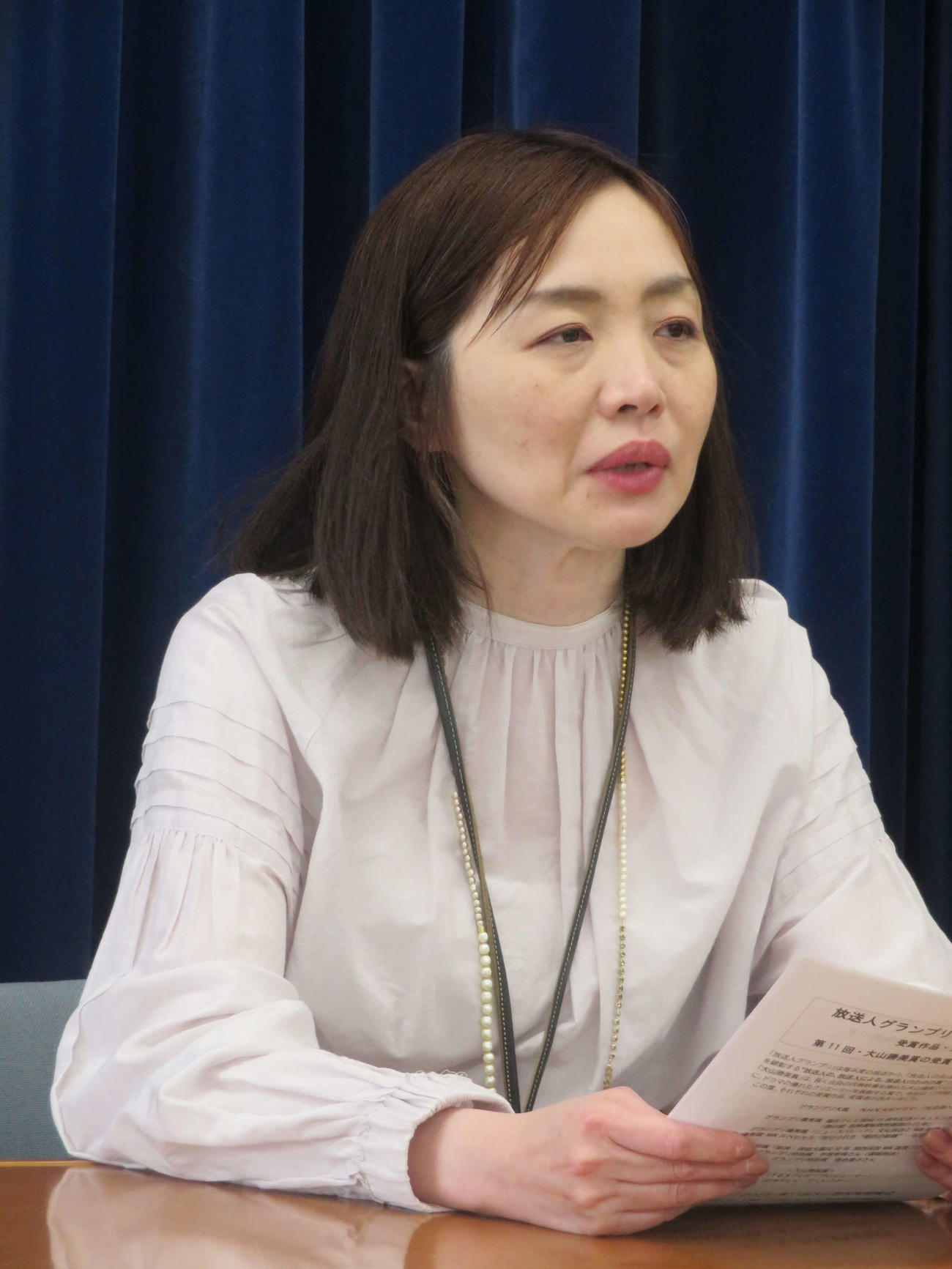 「放送人グランプリ2025」発表会に出席したNHK大河ドラマ「光る君げ」制作統括内田ゆき氏