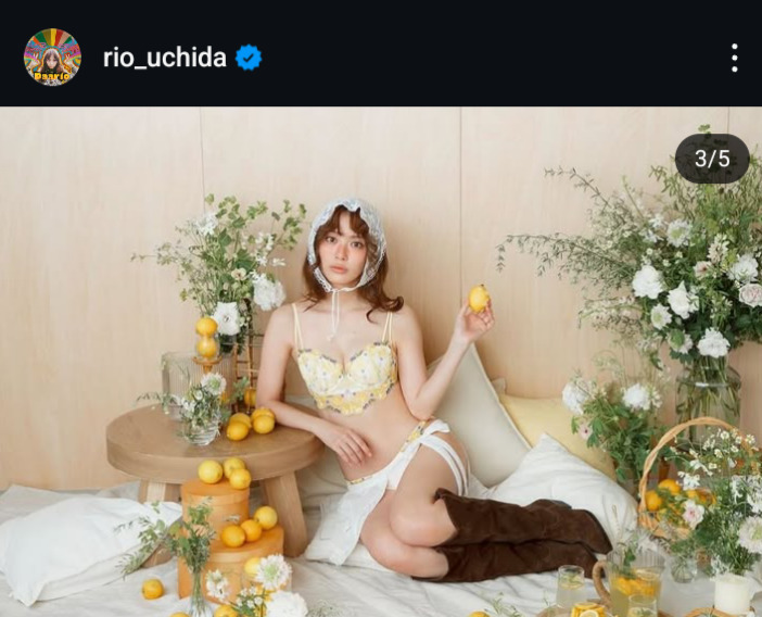 内田理央のインスタグラムから