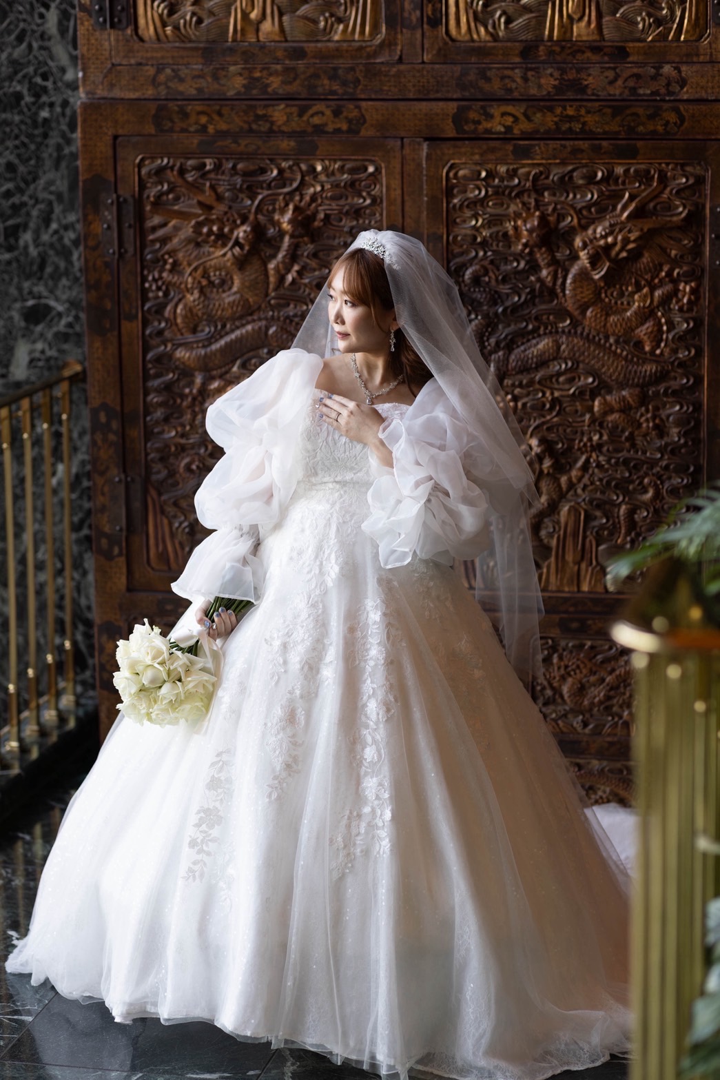 2月に結婚式を挙げた長崎理佳