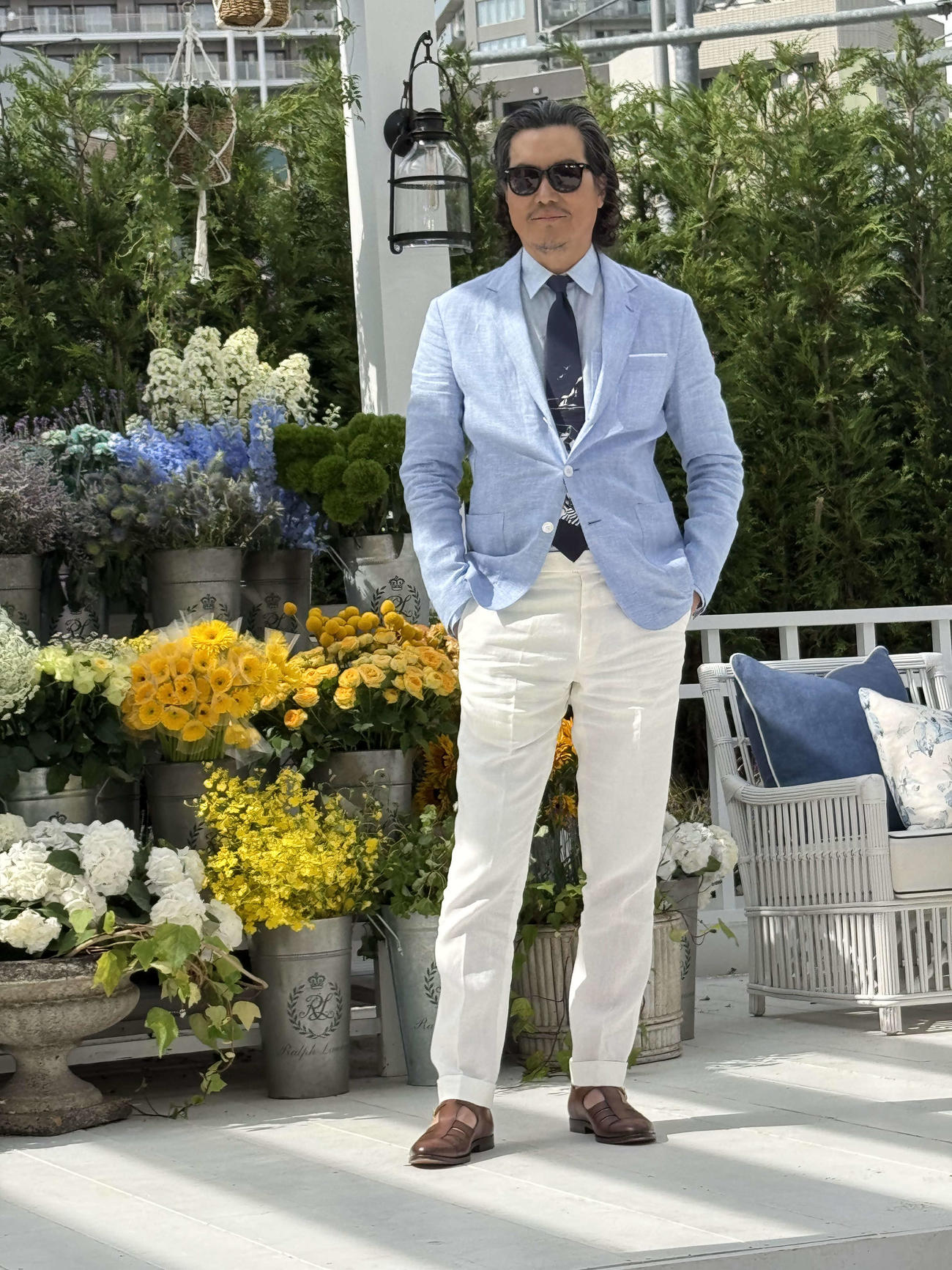 「Ralph Lauren The Hamptons Garden」オープニングレセプションに出席した豊川悦司