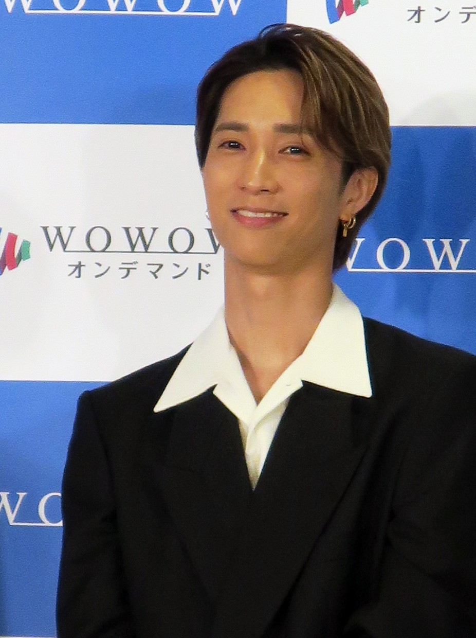 WOWOW「連続ドラマW I,KILL」完成報告会に登場し田中樹