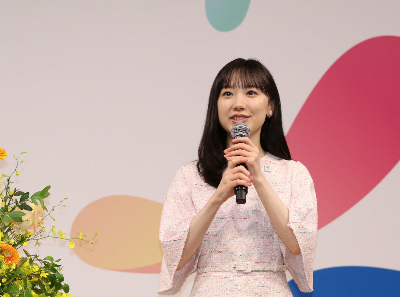 「GREEN×EXPO 2027」新プロジェクト発表会に登場した芦田愛菜（撮影・山本佳央）