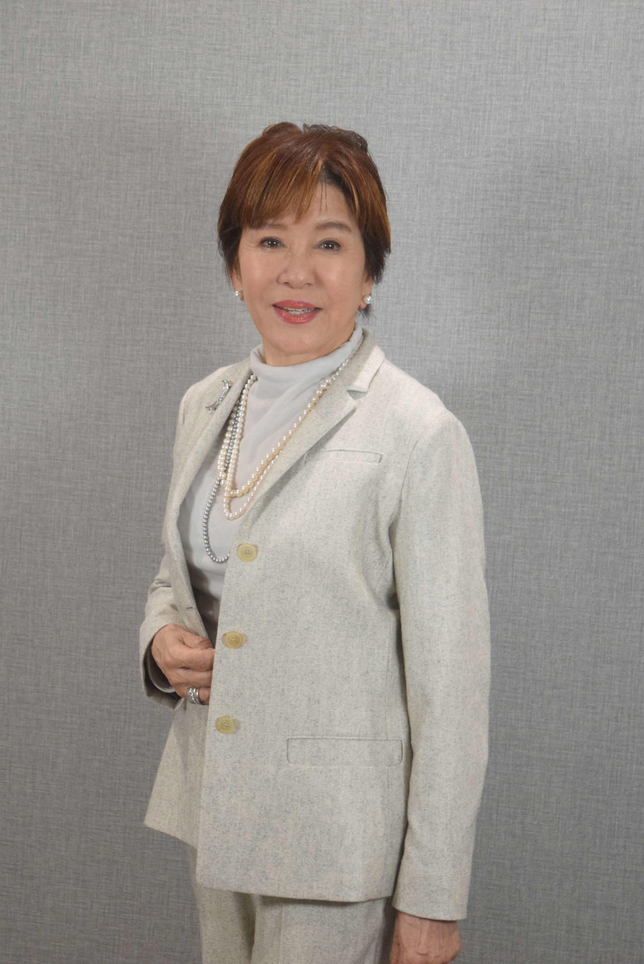 元気いっぱいの十朱幸代（撮影・阪口孝志）