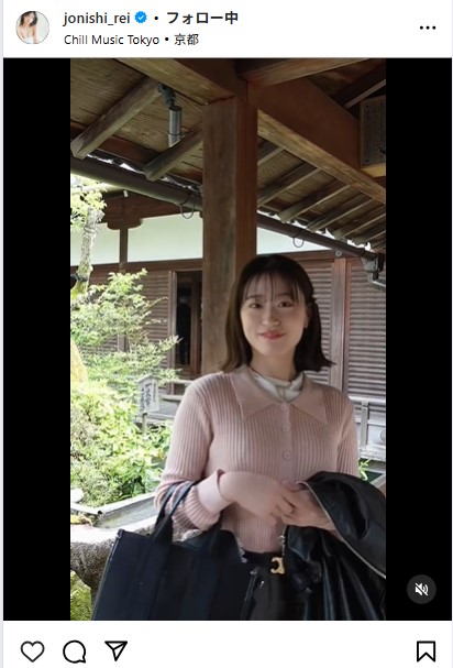上西怜のインスタグラムから