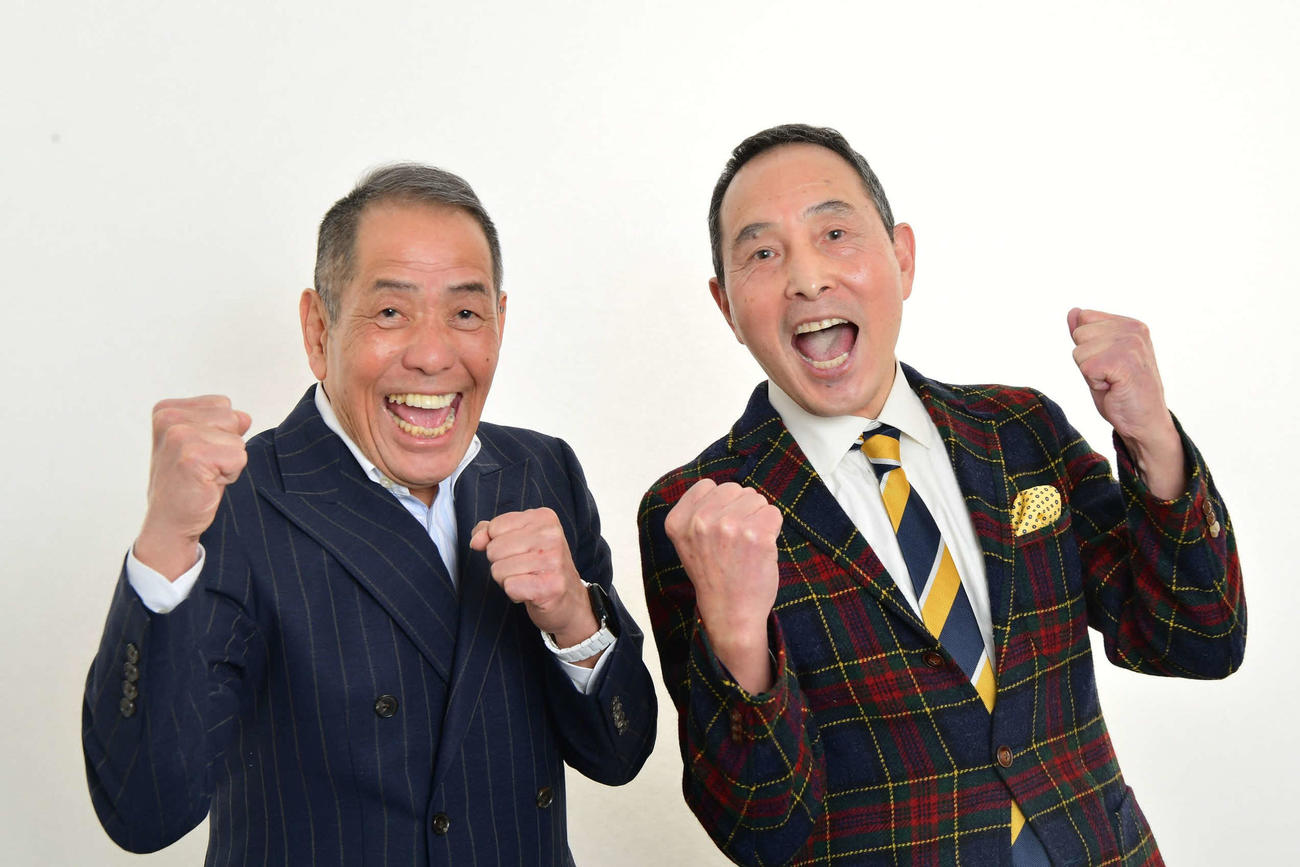 「THE SECOND～漫才トーナメント～2025」ファイナリストのザ・ぼんち、ぼんちおさむ、里見まさと（右）