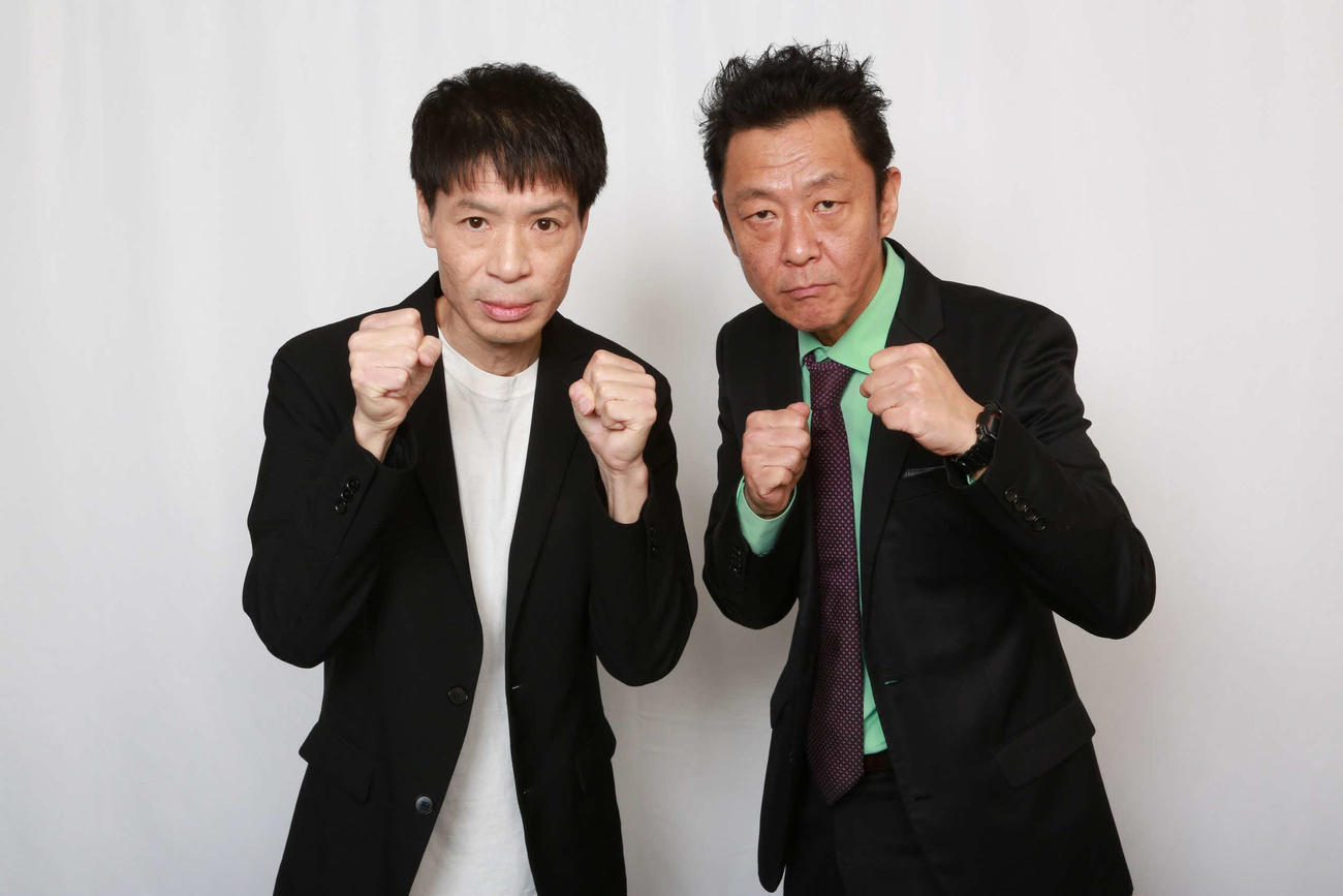 「THE SECOND～漫才トーナメント～2025」ファイナリストのはりけ～んず前田登、新井義幸（右）