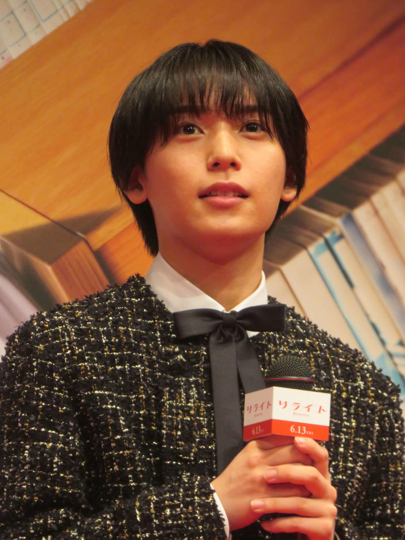 映画「リライト」完成披露舞台あいさつに出席した阿達慶（撮影・川田和博）