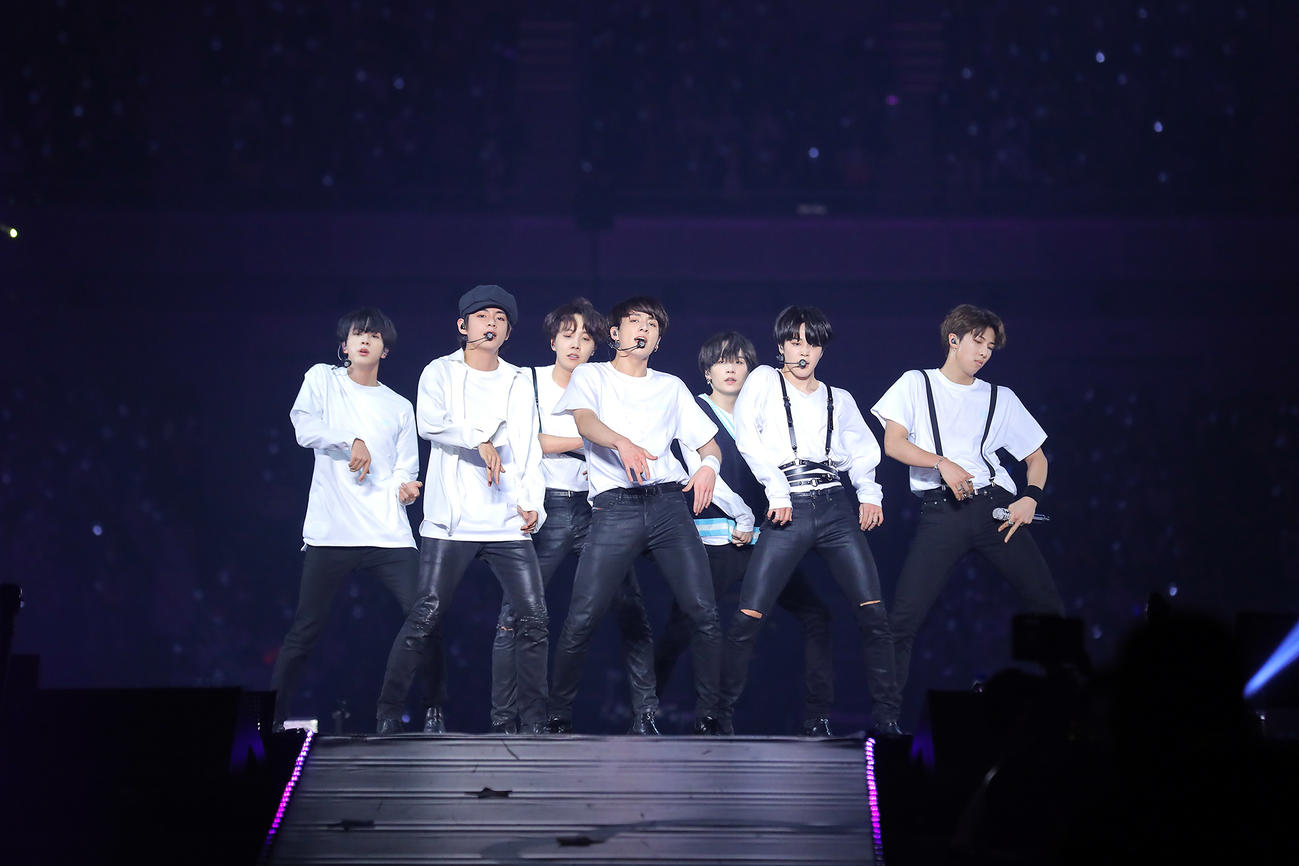 2018年4月、ファンミーティングを行ったBTS