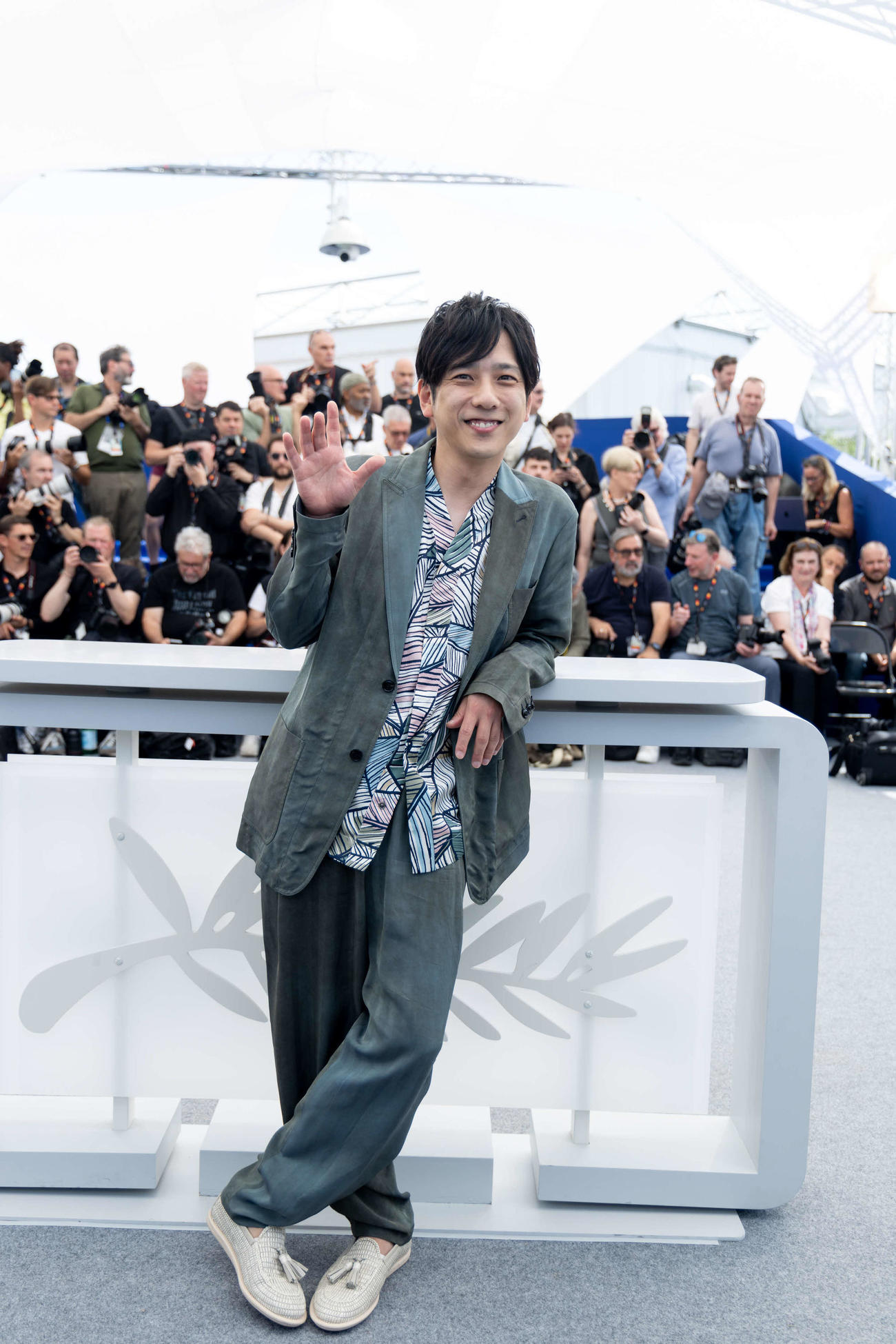 カンヌ映画祭でフォトコールに臨む、ミッドナイト・スクリーニング部門「8番出口」の二宮和也（C）Kazuko Wakayama