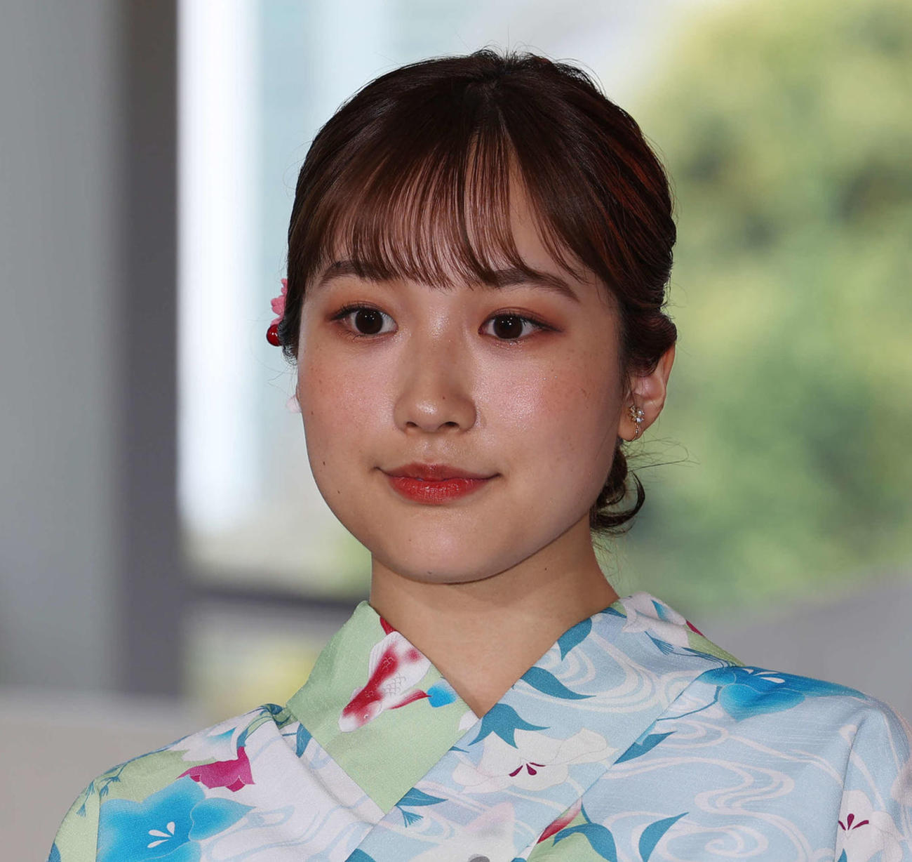 玉川徹氏の苦労話に複雑顔を見せた松岡朱里アナ（2024年7月撮影）
