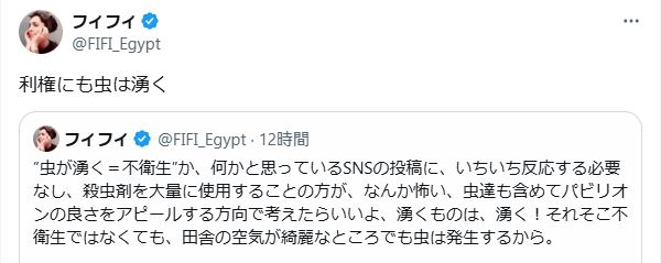 フィフィのXから
