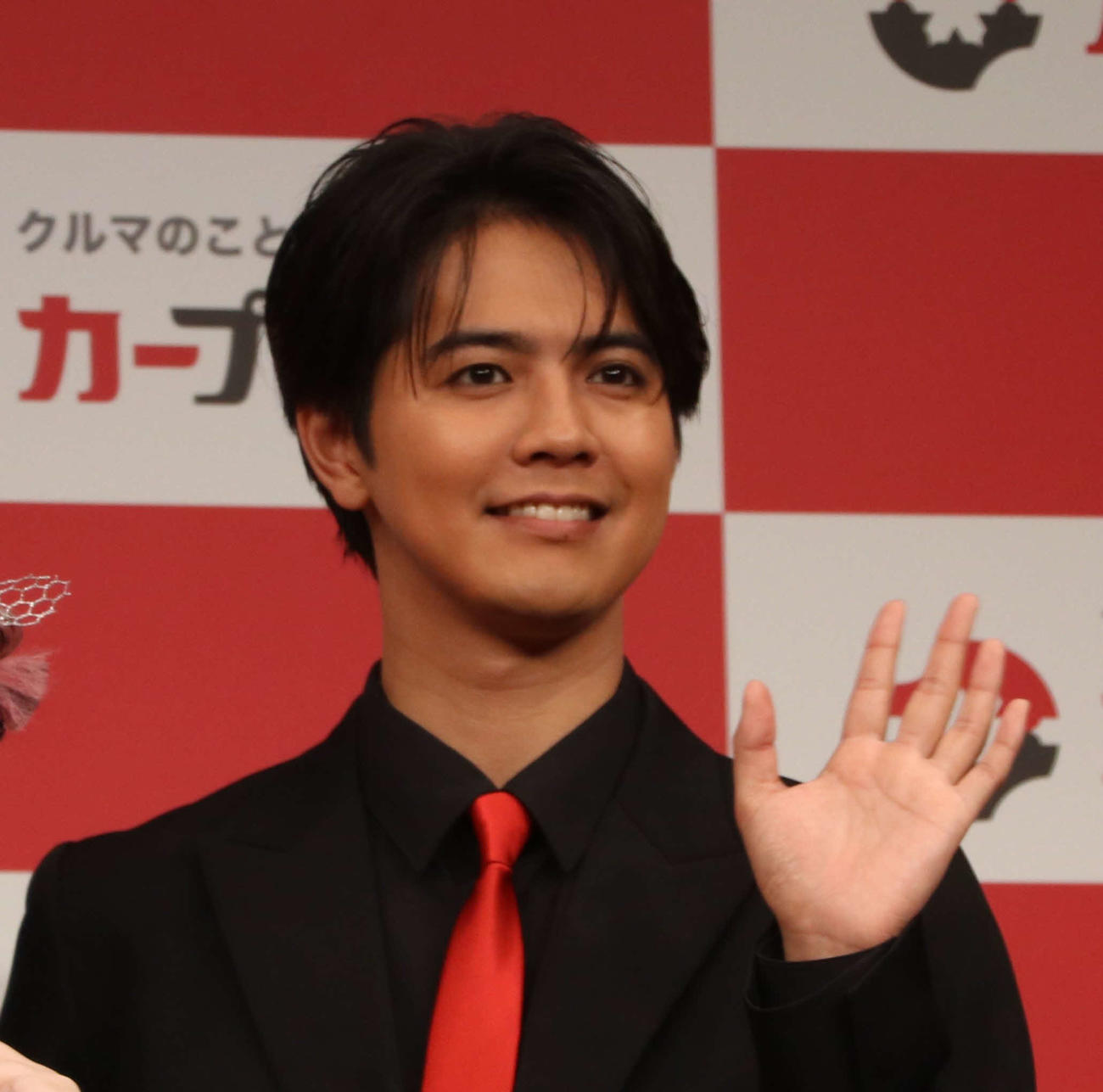 カープレミアの新CM発表会見に登壇したGENERATIONS片寄涼太（撮影・寺本吏輝）