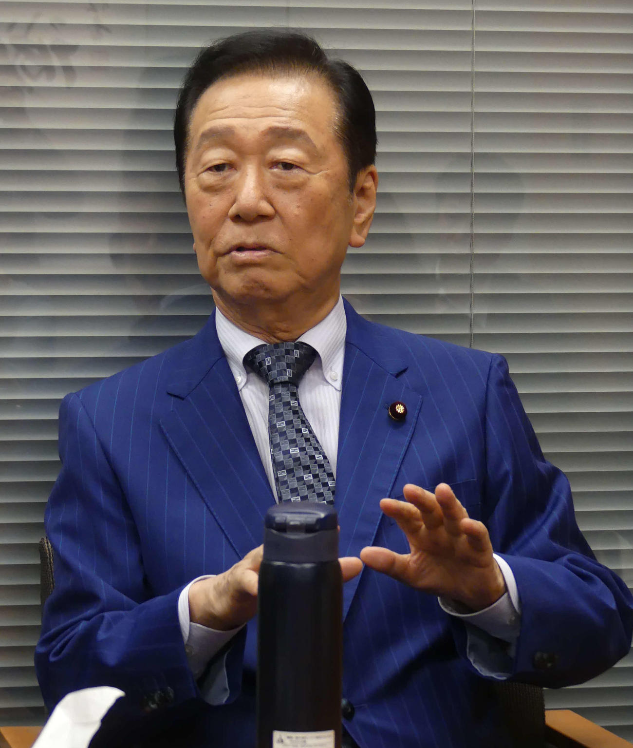 立憲民主党の小沢一郎衆院議員＝24年10月