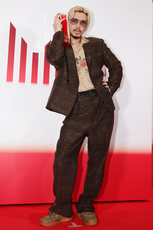 「MUSIC AWARDS JAPAN2025」で最優秀アルバム賞を受賞した藤井風（撮影・前田充）