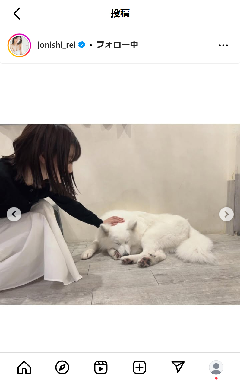 上西怜のインスタグラムから
