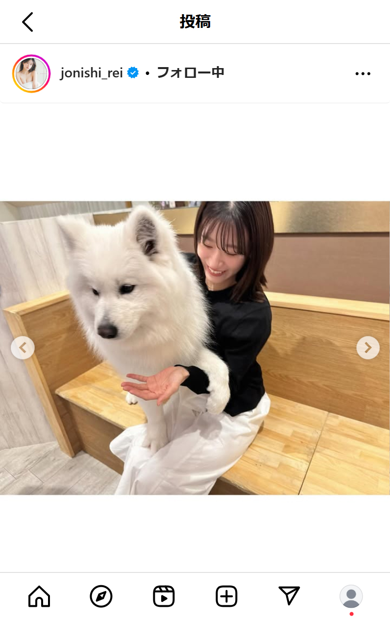 上西怜のインスタグラムから