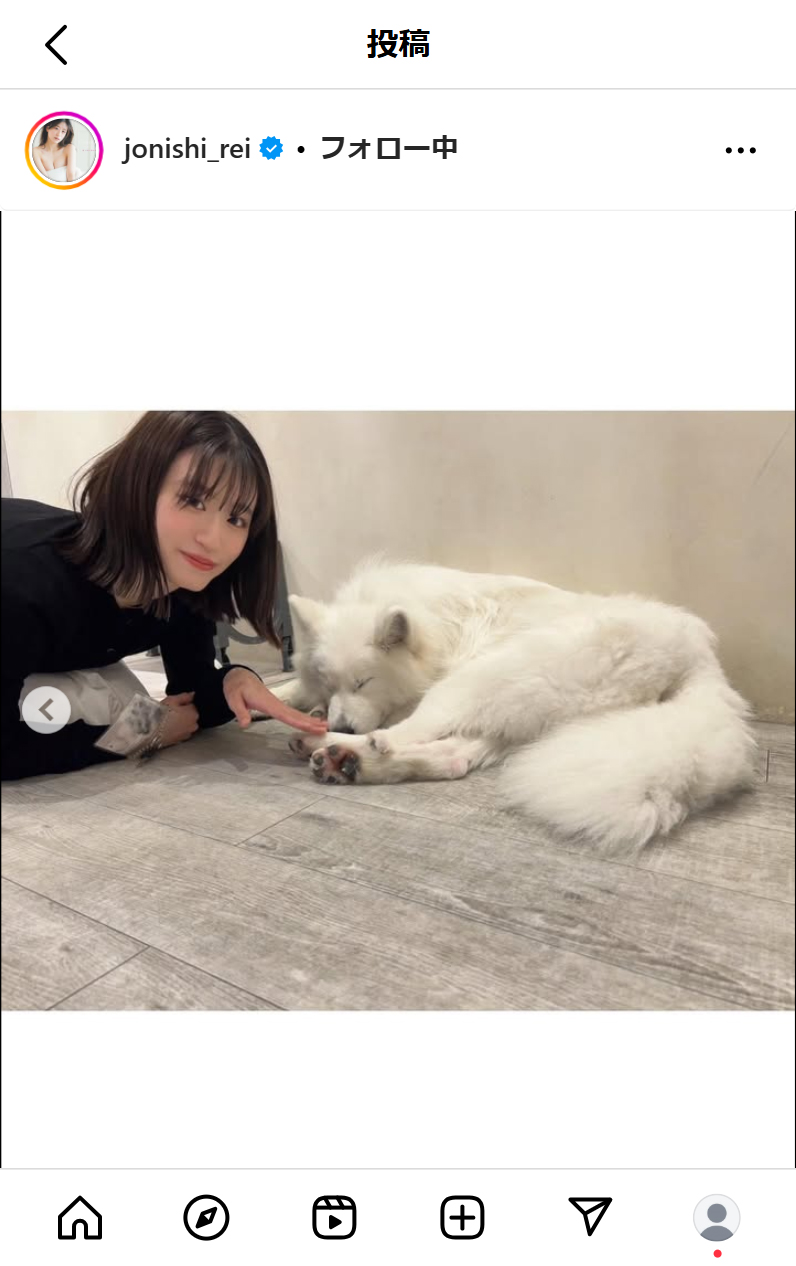 上西怜のインスタグラムから