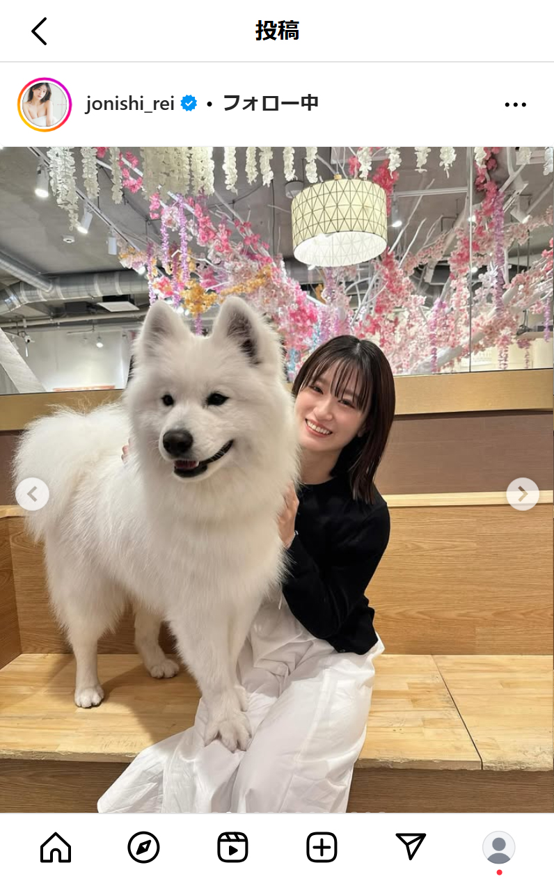 上西怜のインスタグラムから