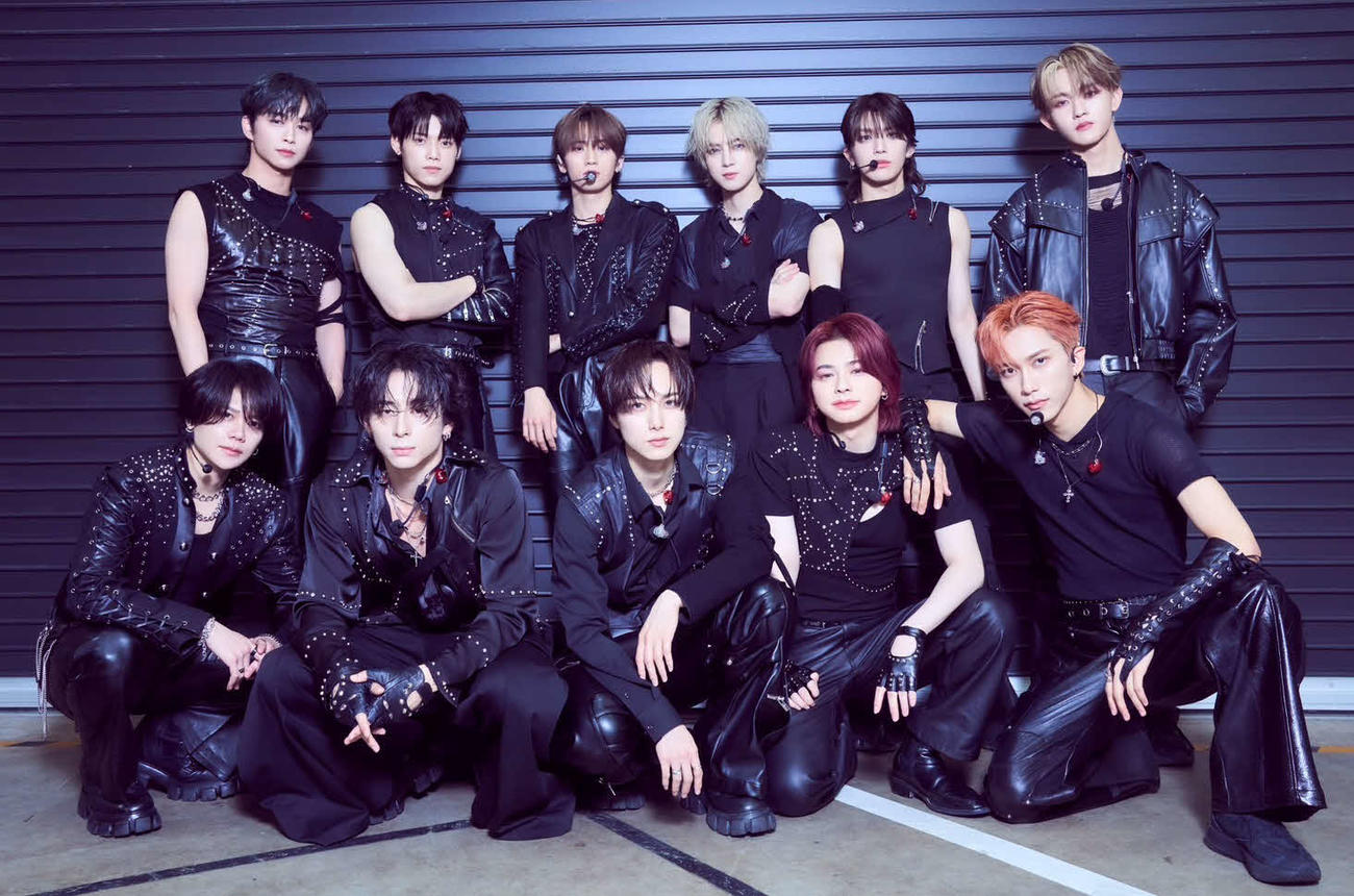 全国アリーナツアー「2025 INI 3RD ARENA LIVE TOUR　『XQUARE』」神奈川公演を行ったINI（（C）LAPONE ENTERTAINMENT）
