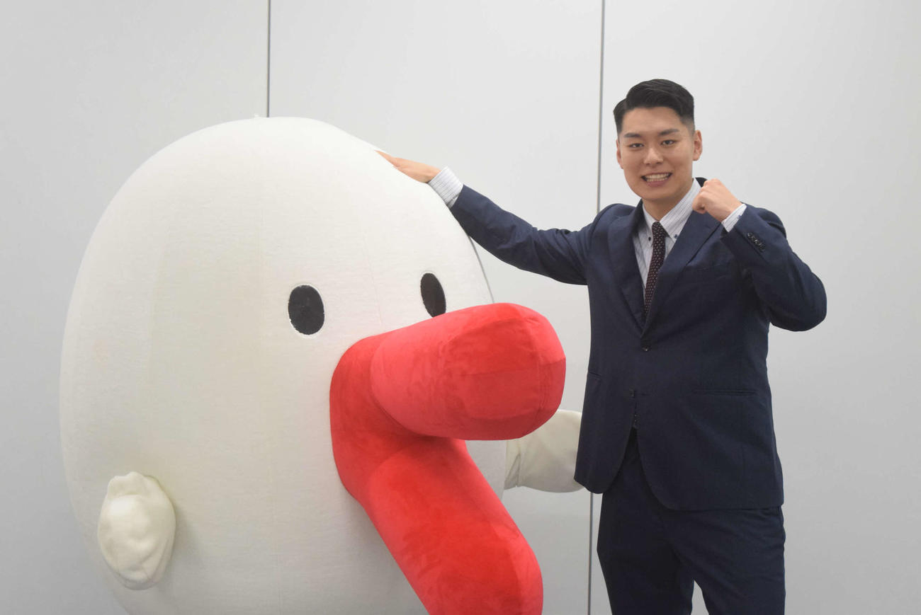 取材会に出席したカンテレ西中蓮アナウンサー（撮影・阪口孝志）