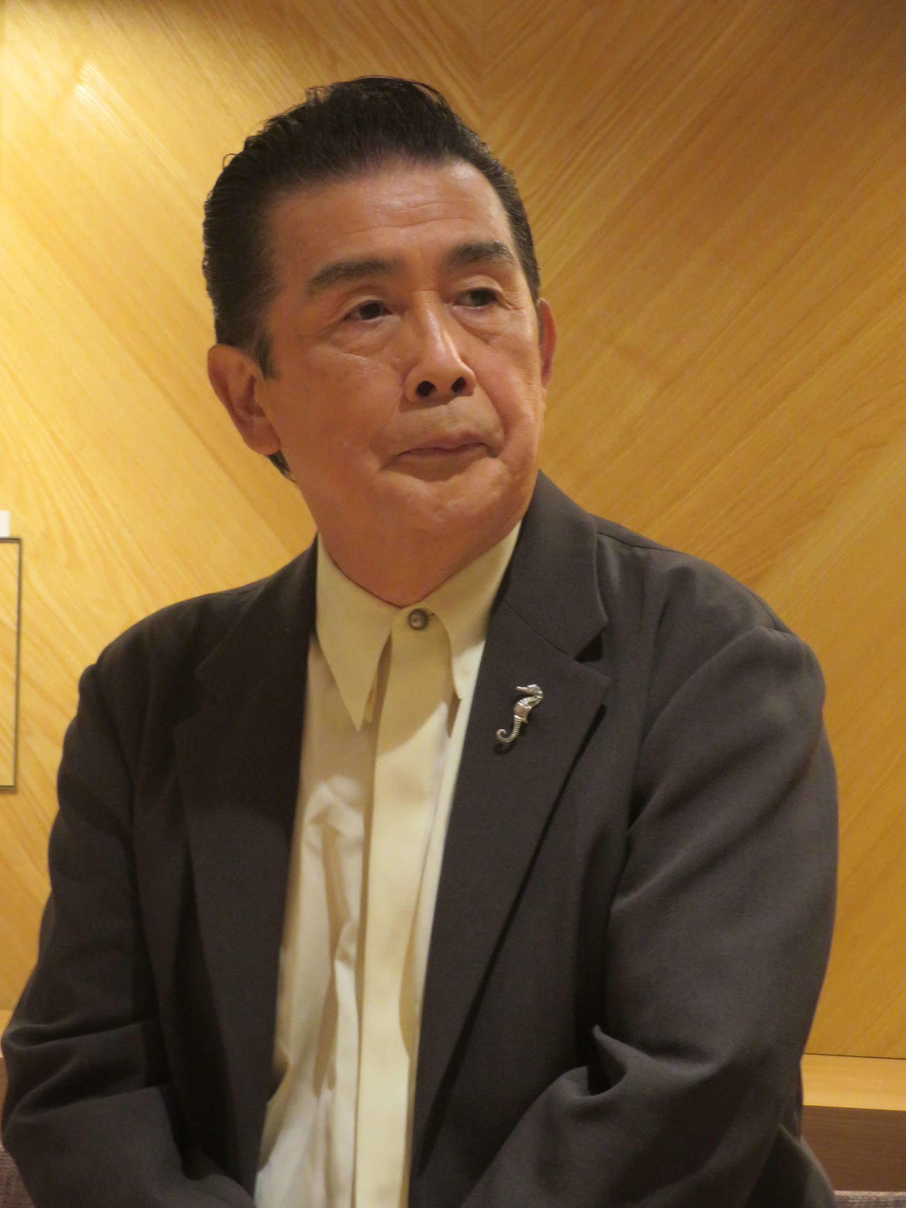チャリティー演歌・歌謡コンサート「笑顔でつなぐコンサート2025」取材会に出席した角川博（撮影・川田和博）