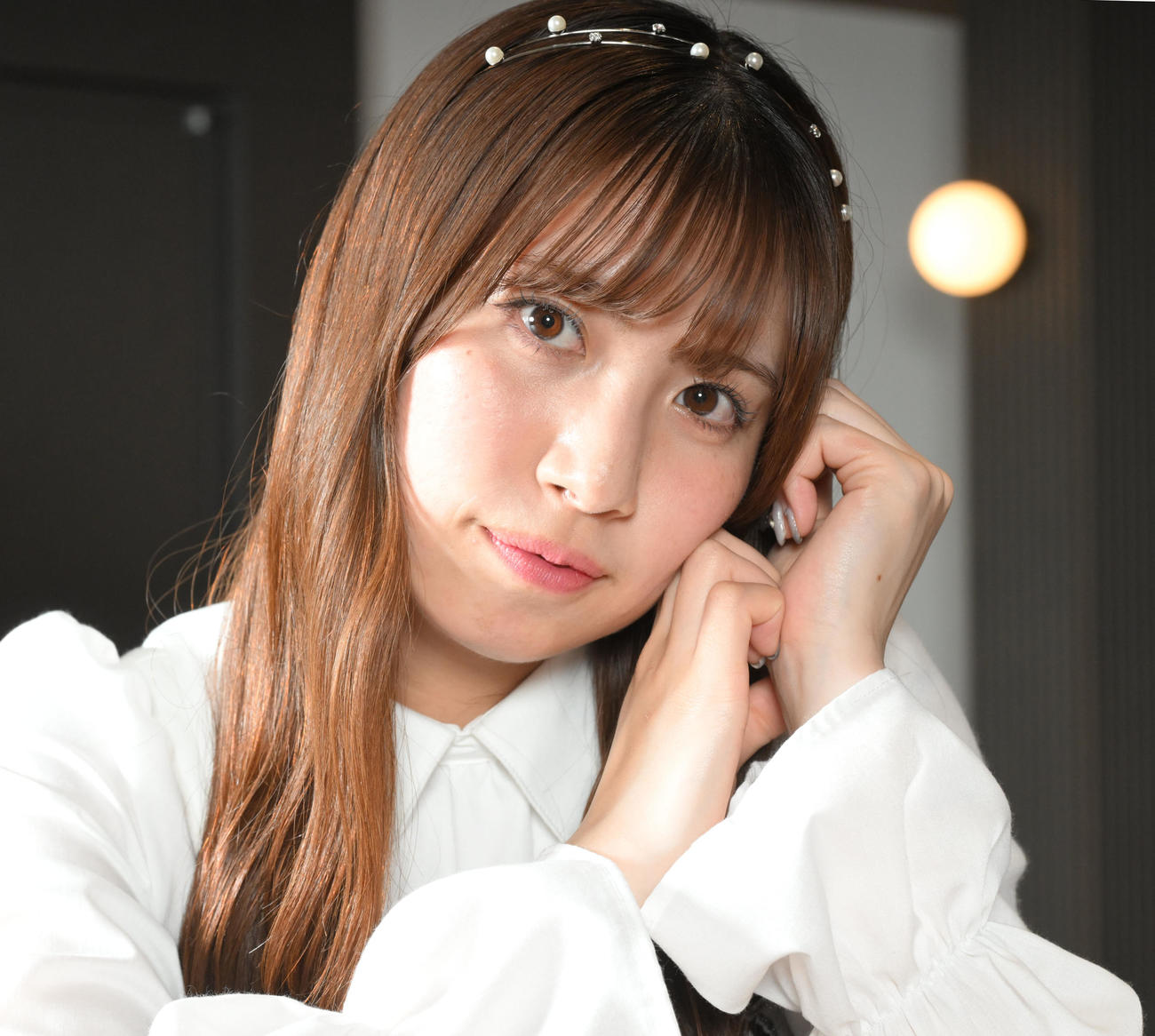 1st写真集「無敵の素顔」を発売する東京女子プロレスで活躍する元SKE48の荒井優希（25年5月撮影）