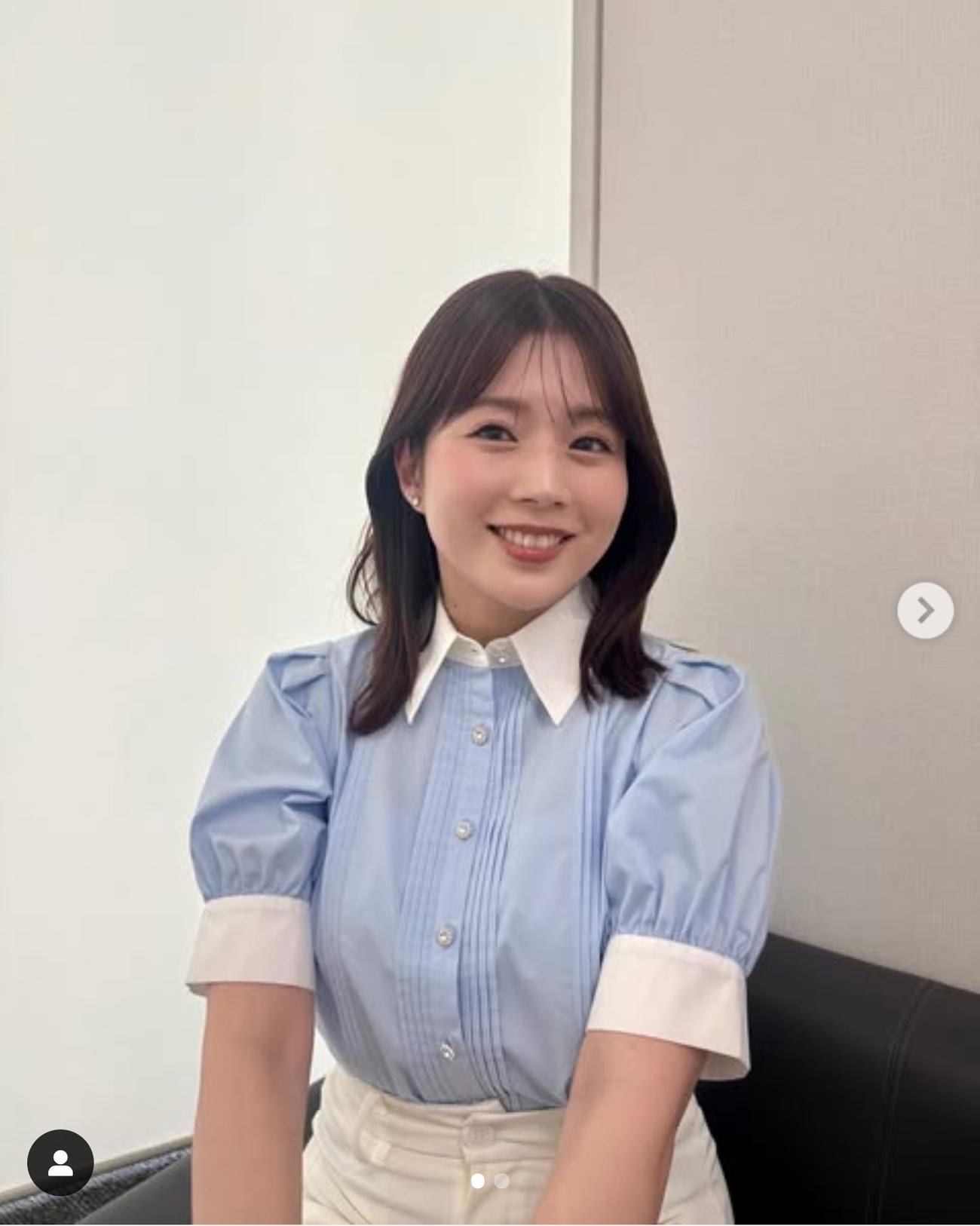 田中萌アナのインスタグラムから