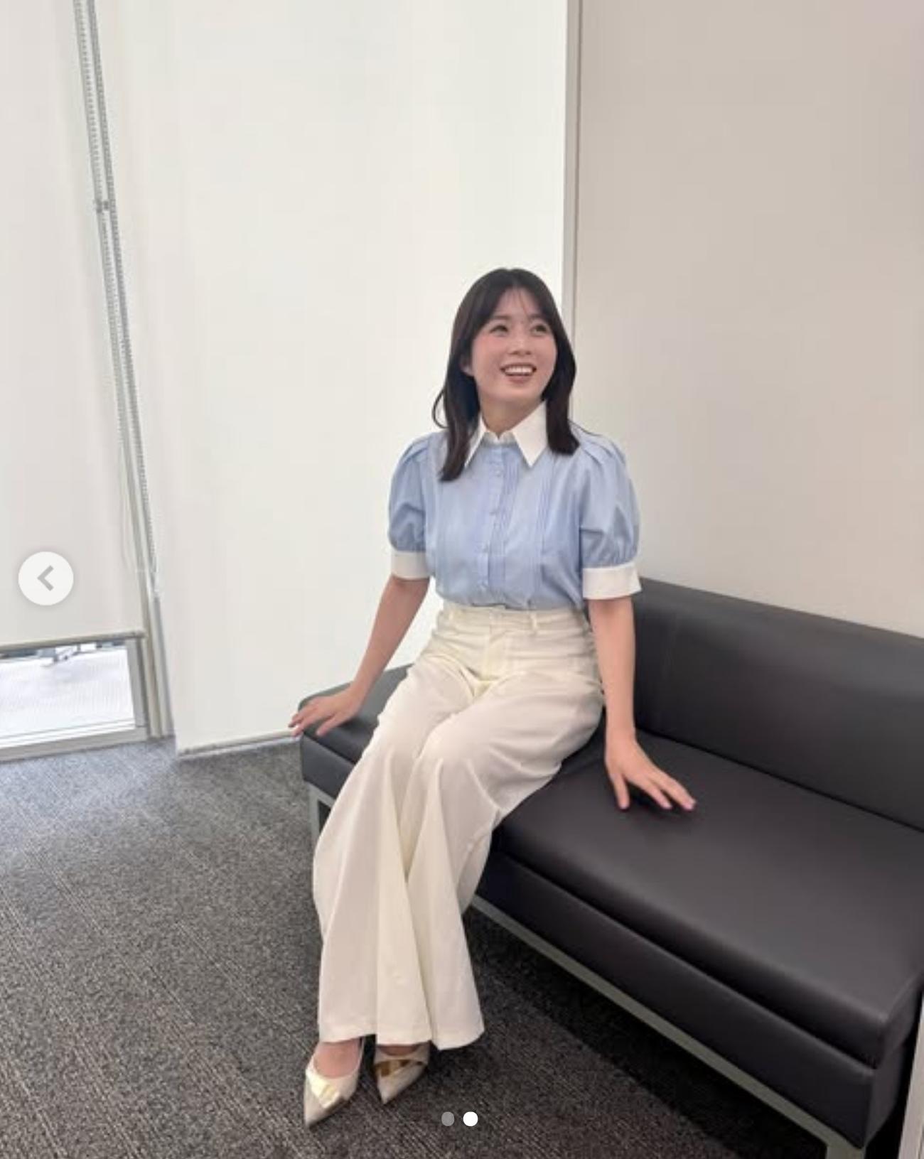 田中萌アナのインスタグラムから