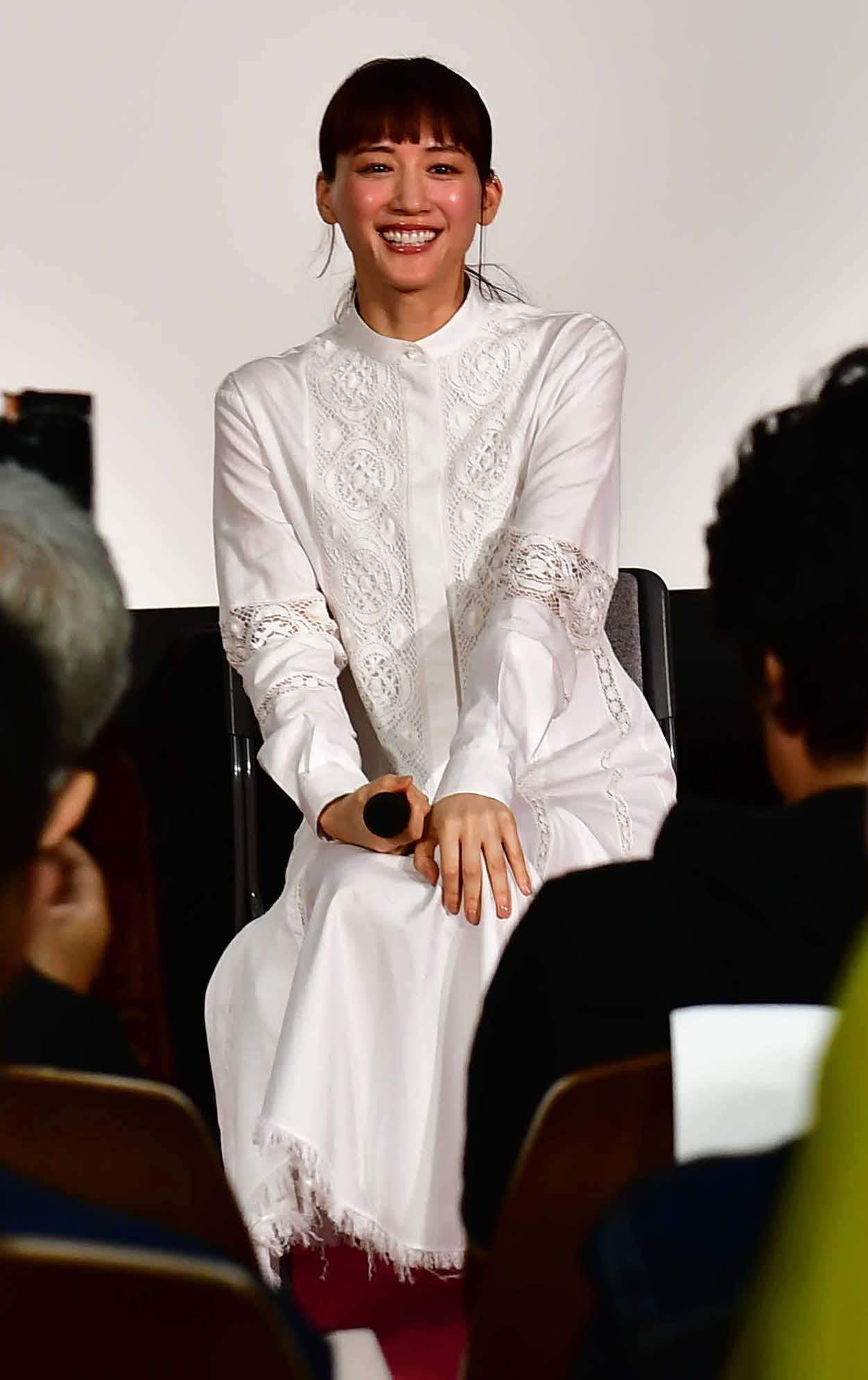 NHK主演連続ドラマ「ひとりでしにたい」の取材会に出席した綾瀬はるか（撮影・松尾幸之介）