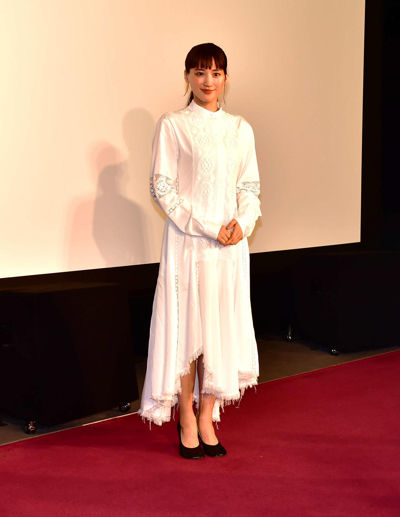 NHK主演連続ドラマ「ひとりでしにたい」の取材会に出席した綾瀬はるか（撮影・松尾幸之介）