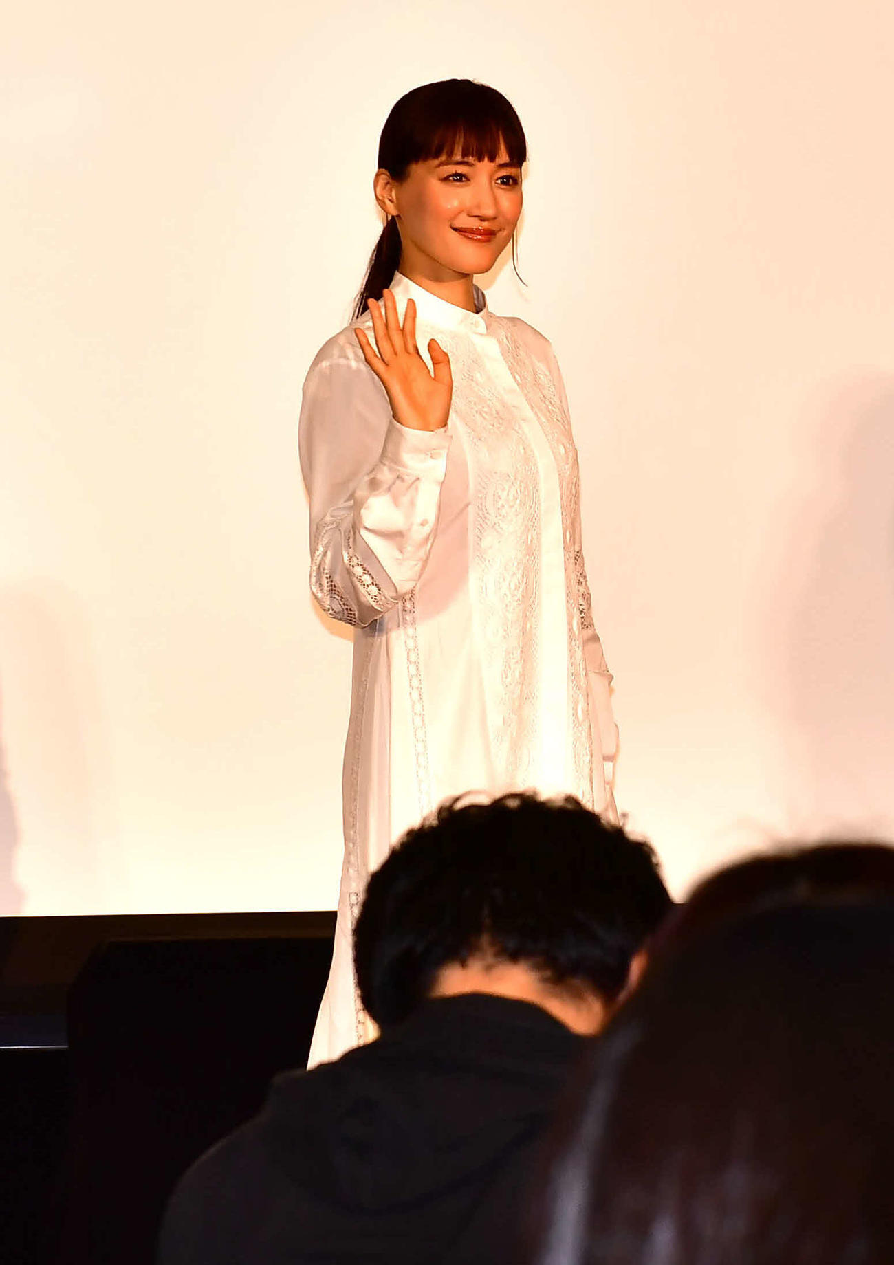NHK主演連続ドラマ「ひとりでしにたい」の取材会に出席した綾瀬はるか（撮影・松尾幸之介）