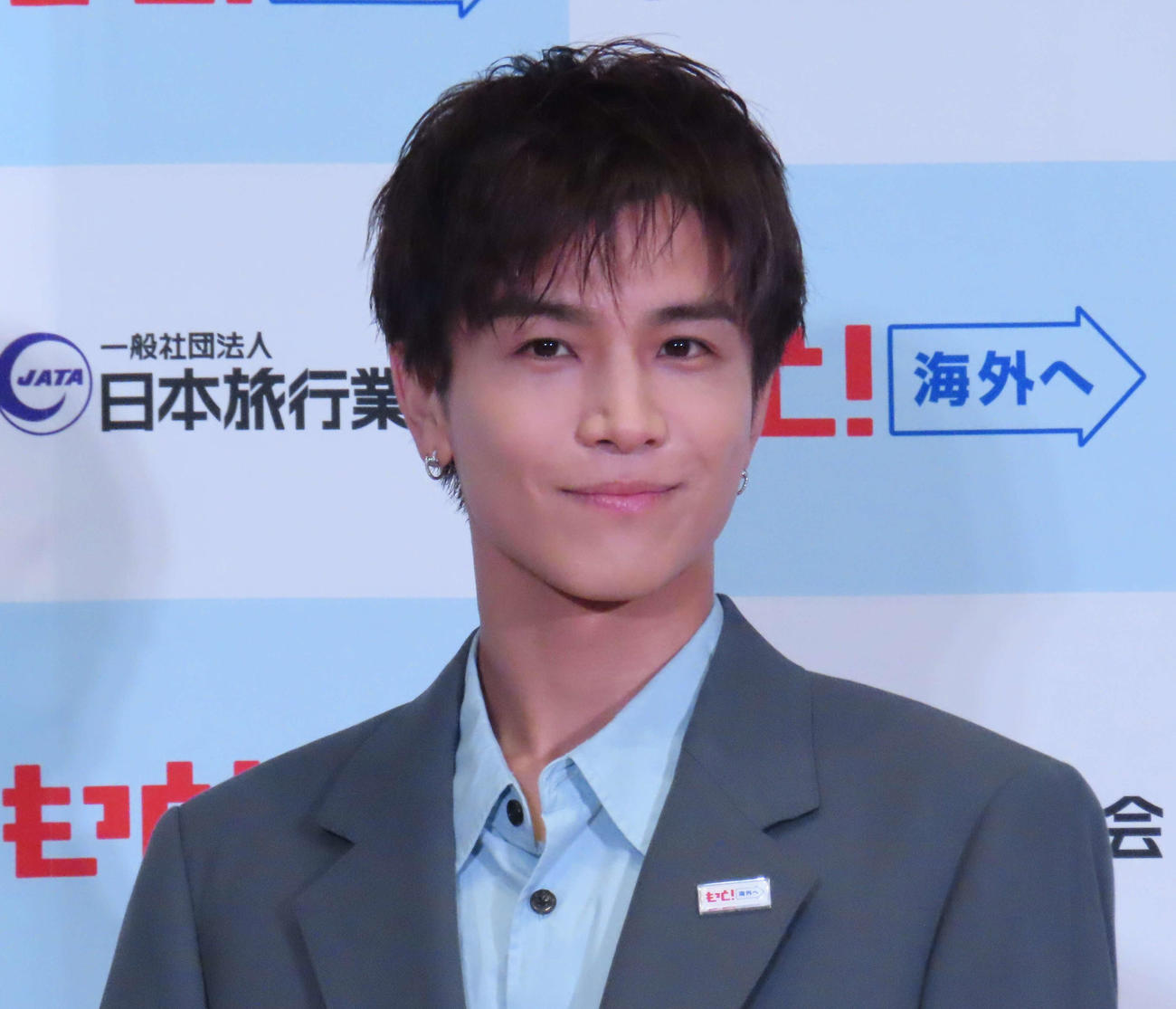 JATA海外旅行アンバサダー就任発表会に出席した岩田剛典