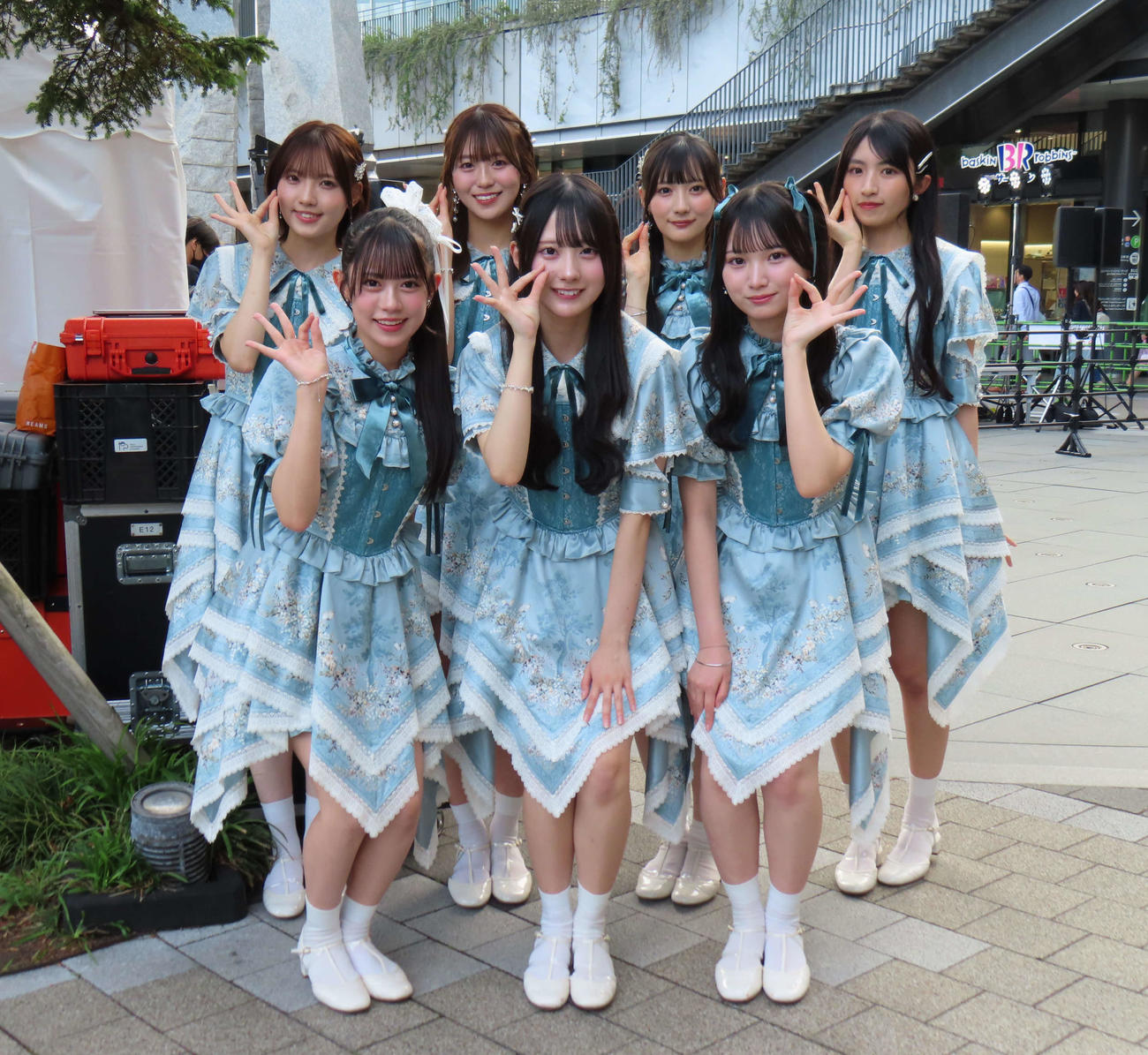 東京スカイツリータウンでセカンドシングル発売記念イベントを開催したRain Tree