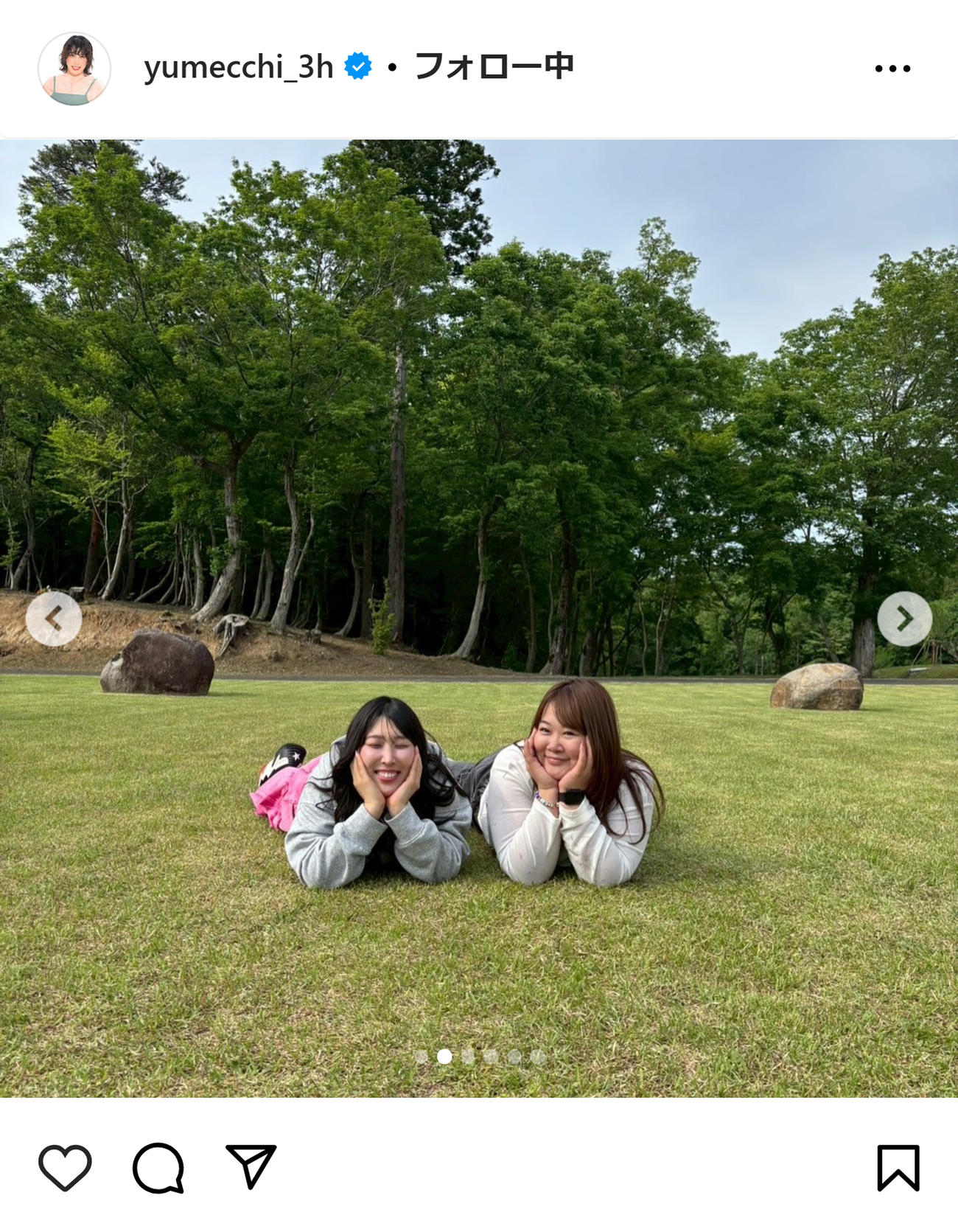 ゆめっちのインスタグラムから