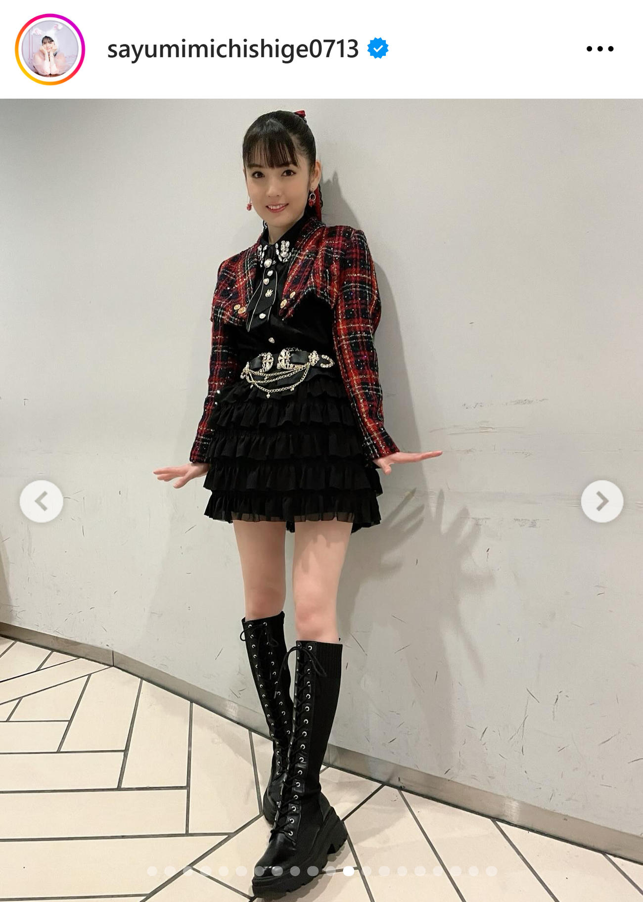 道重さゆみのインスタグラムから