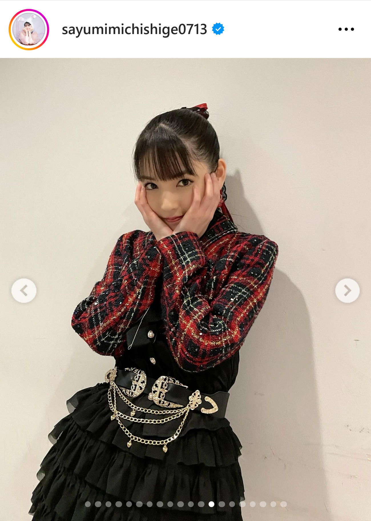 道重さゆみのインスタグラムから