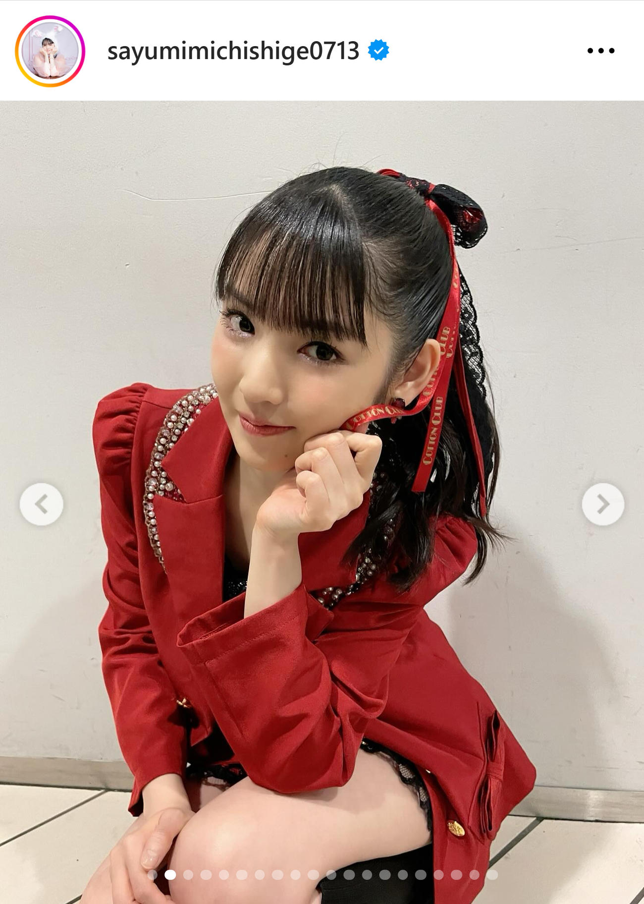 道重さゆみのインスタグラムから