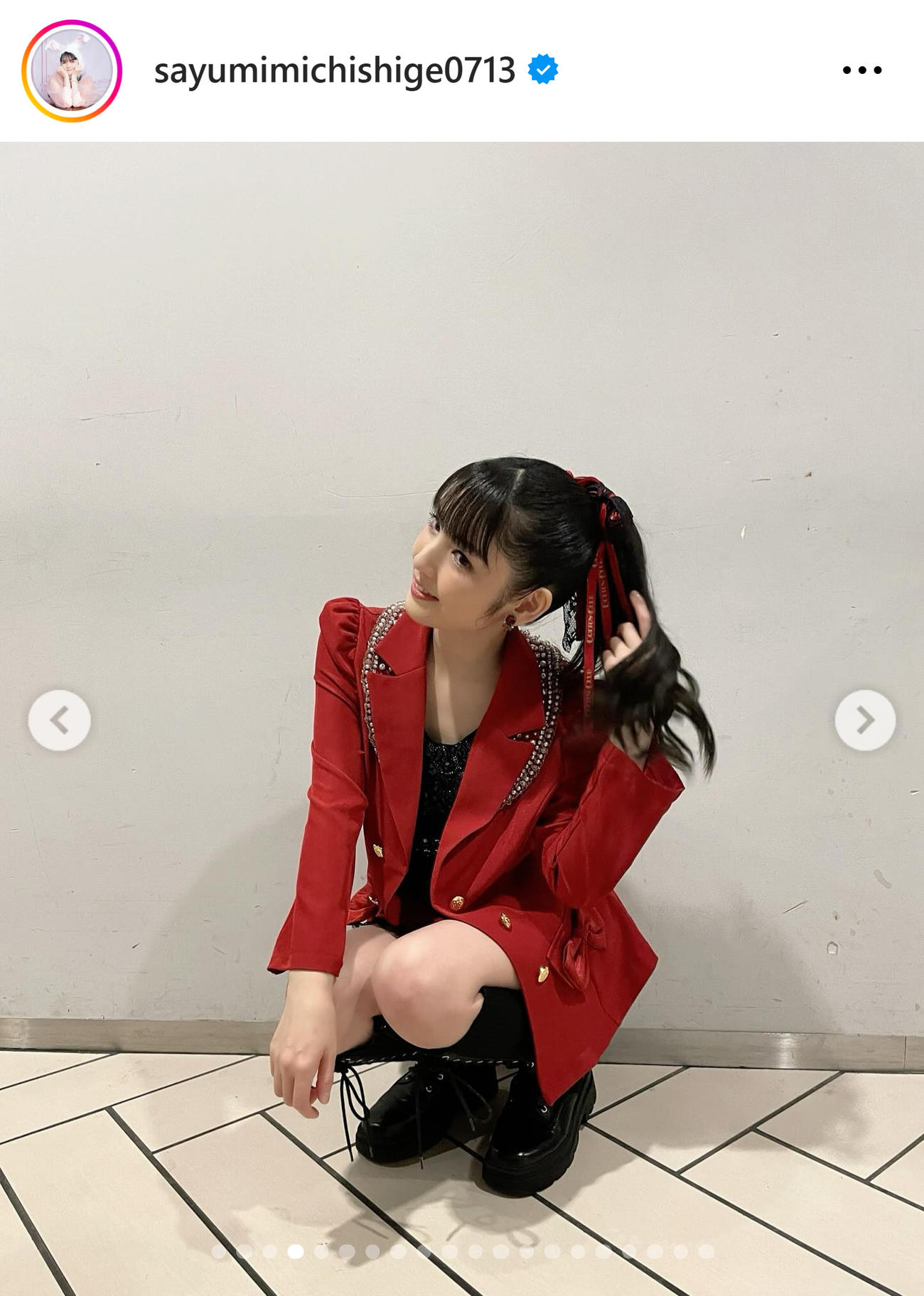 道重さゆみのインスタグラムから