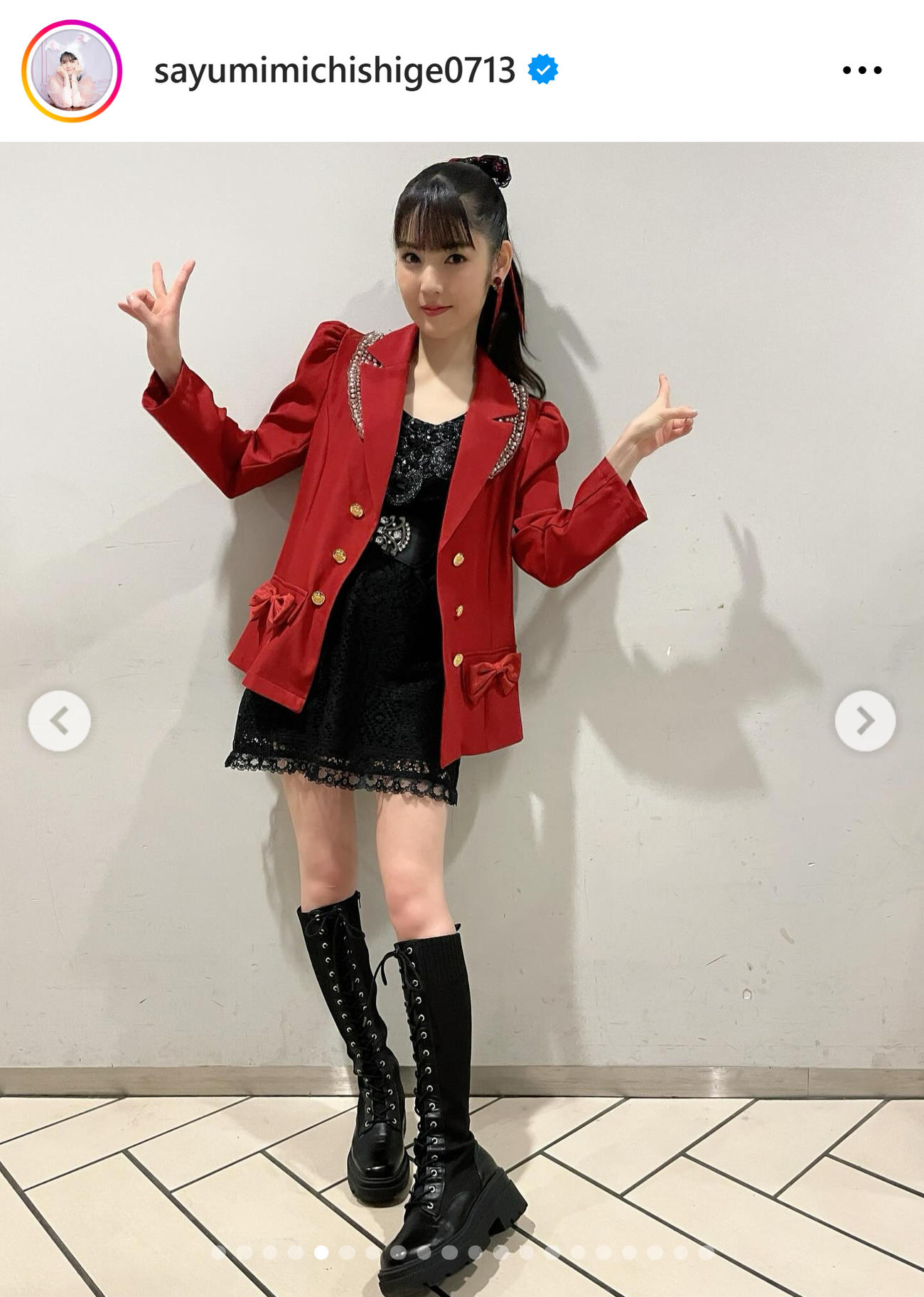 道重さゆみのインスタグラムから