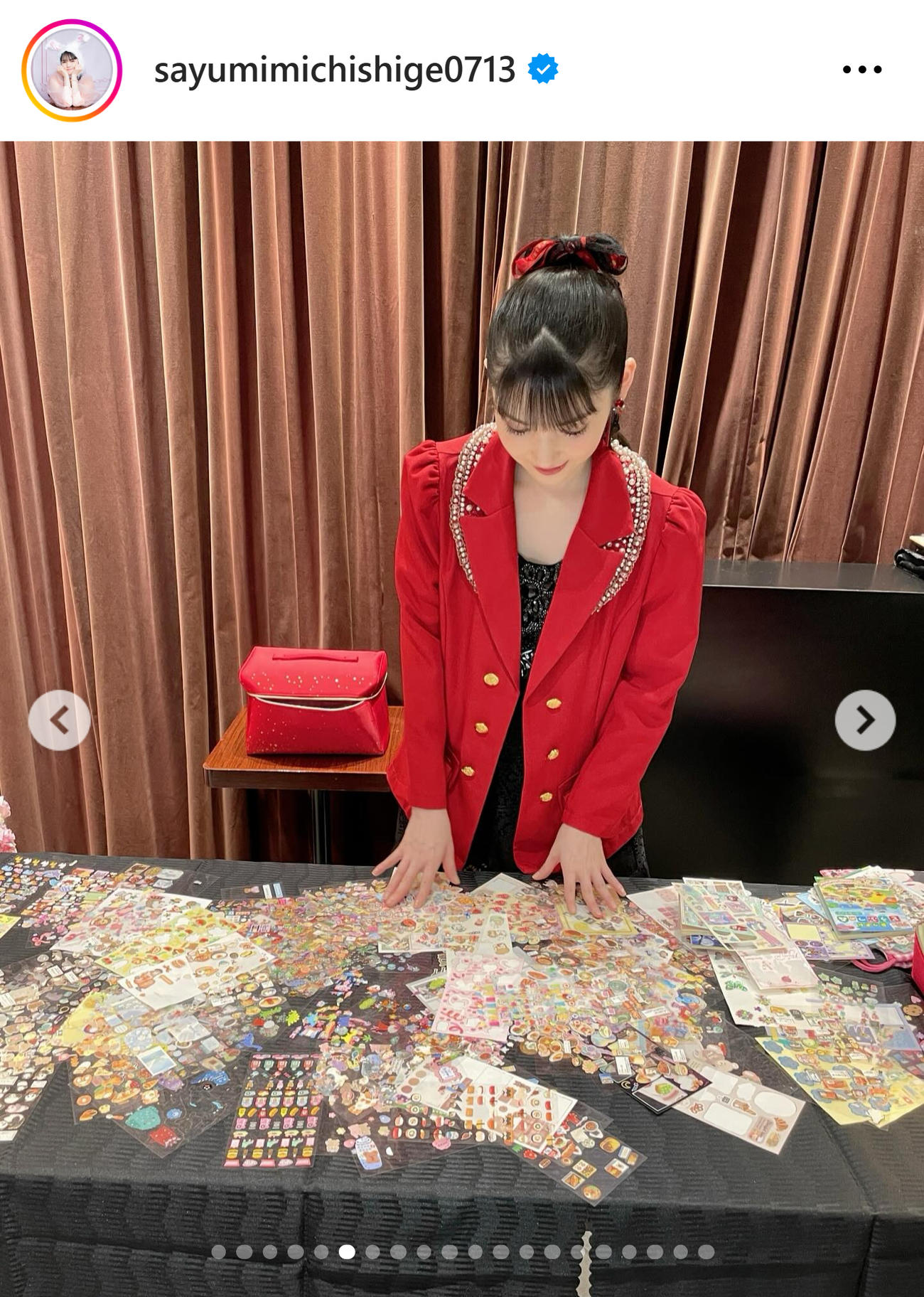 道重さゆみのインスタグラムから
