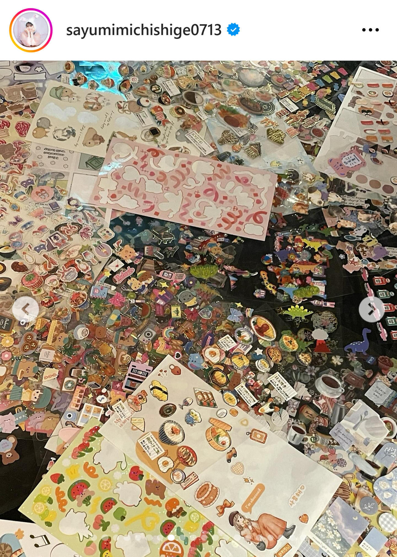 道重さゆみのインスタグラムから