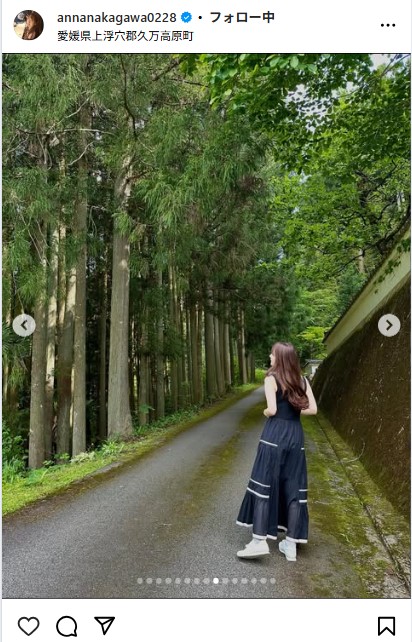 中川杏奈のインスタグラムから