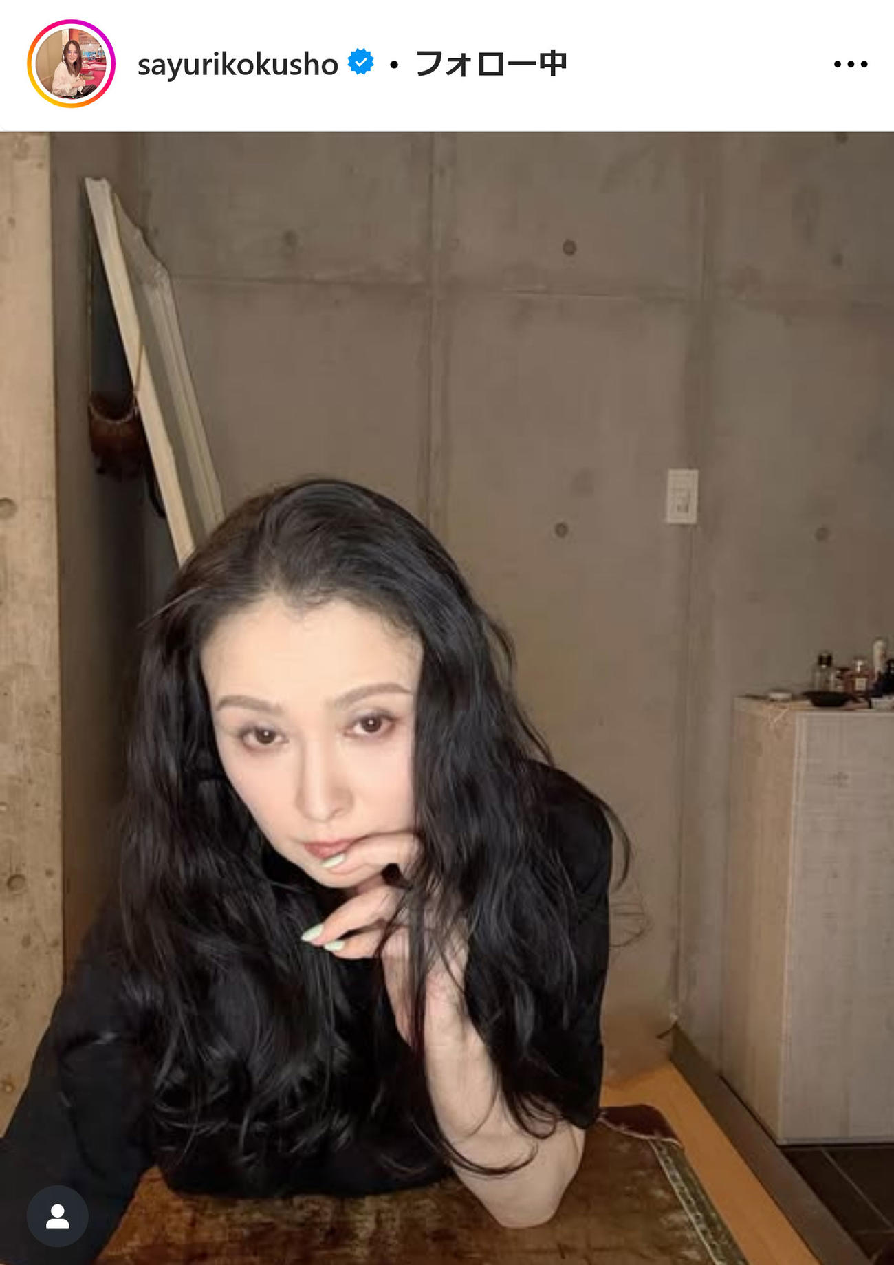 国生さゆりインスタグラムから