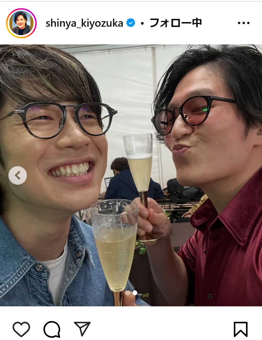 清塚信也のインスタグラムから