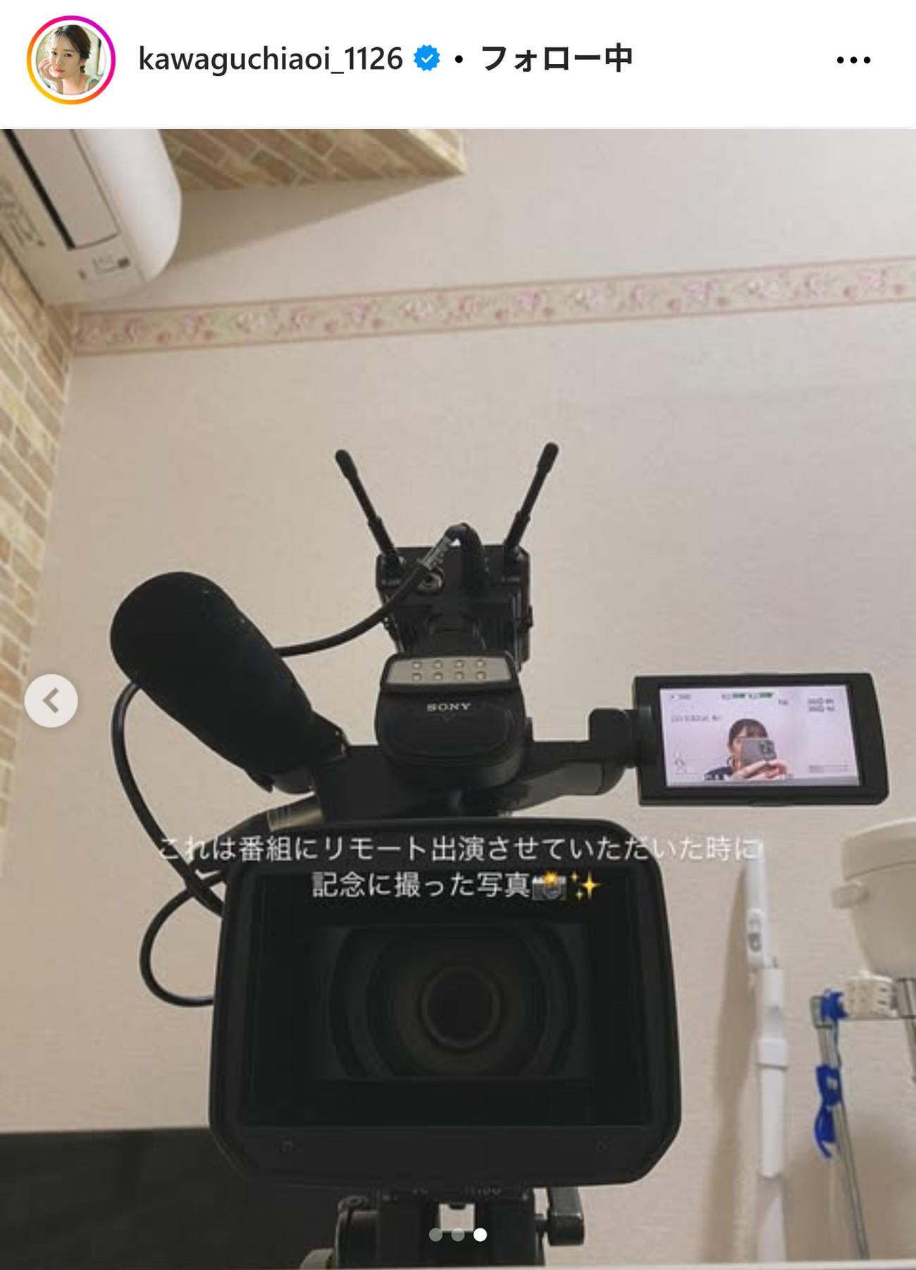 川口葵のインスタグラムから
