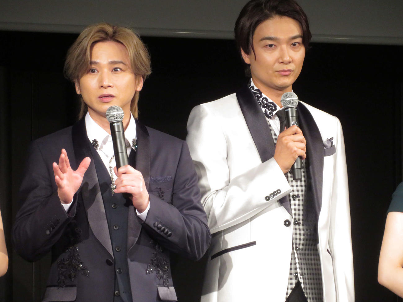 「ミュージカル『ナイツ・テイル－騎士物語－』ARENA LIVE」制作発表に登壇した堂本光一、井上芳雄
